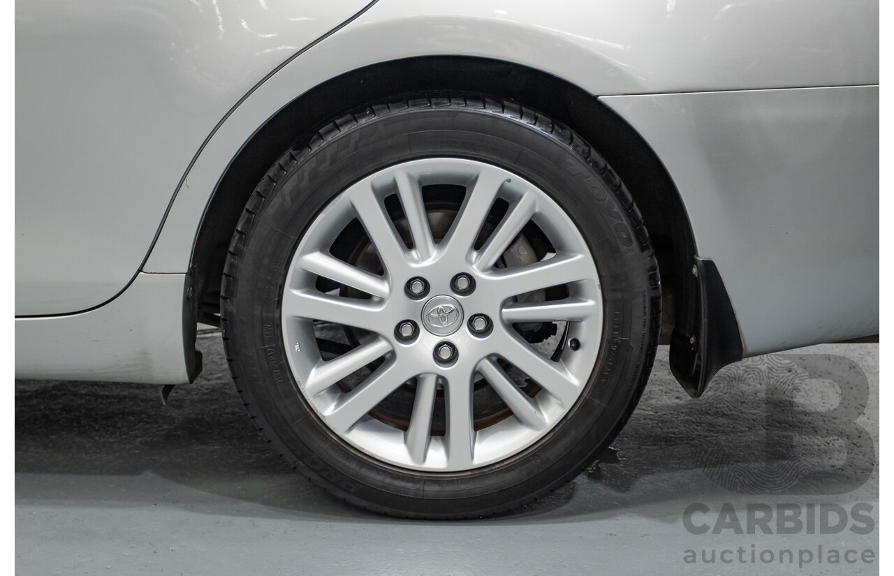 7/2011 Toyota Aurion Touring SE GSV40R 4D Sedan Titanium Silver Metallic V6 3.5L