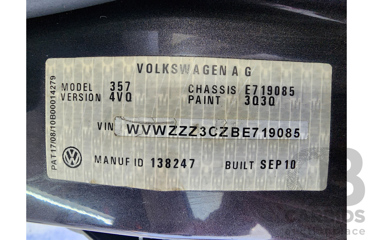 11/2010 Volkswagen Passat Cc V6 FSI 3C MY11 4d Coupe Grey 3.6L