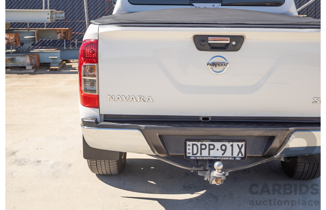 03/2017 Nissan Navara SL (4x4) D23 SERIES II Dual Cab Utility White Turbo Diesel 2.3L