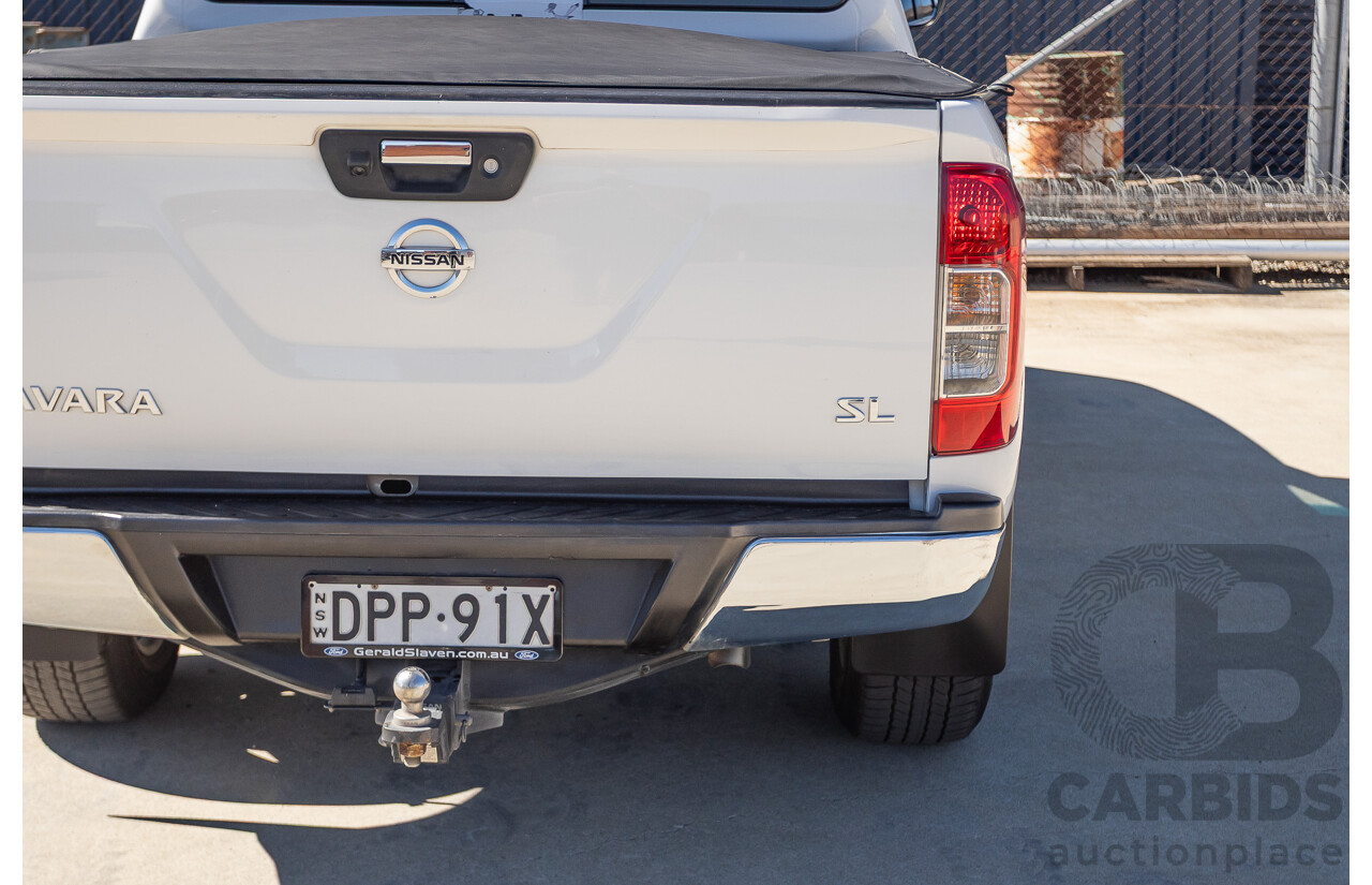 03/2017 Nissan Navara SL (4x4) D23 SERIES II Dual Cab Utility White Turbo Diesel 2.3L