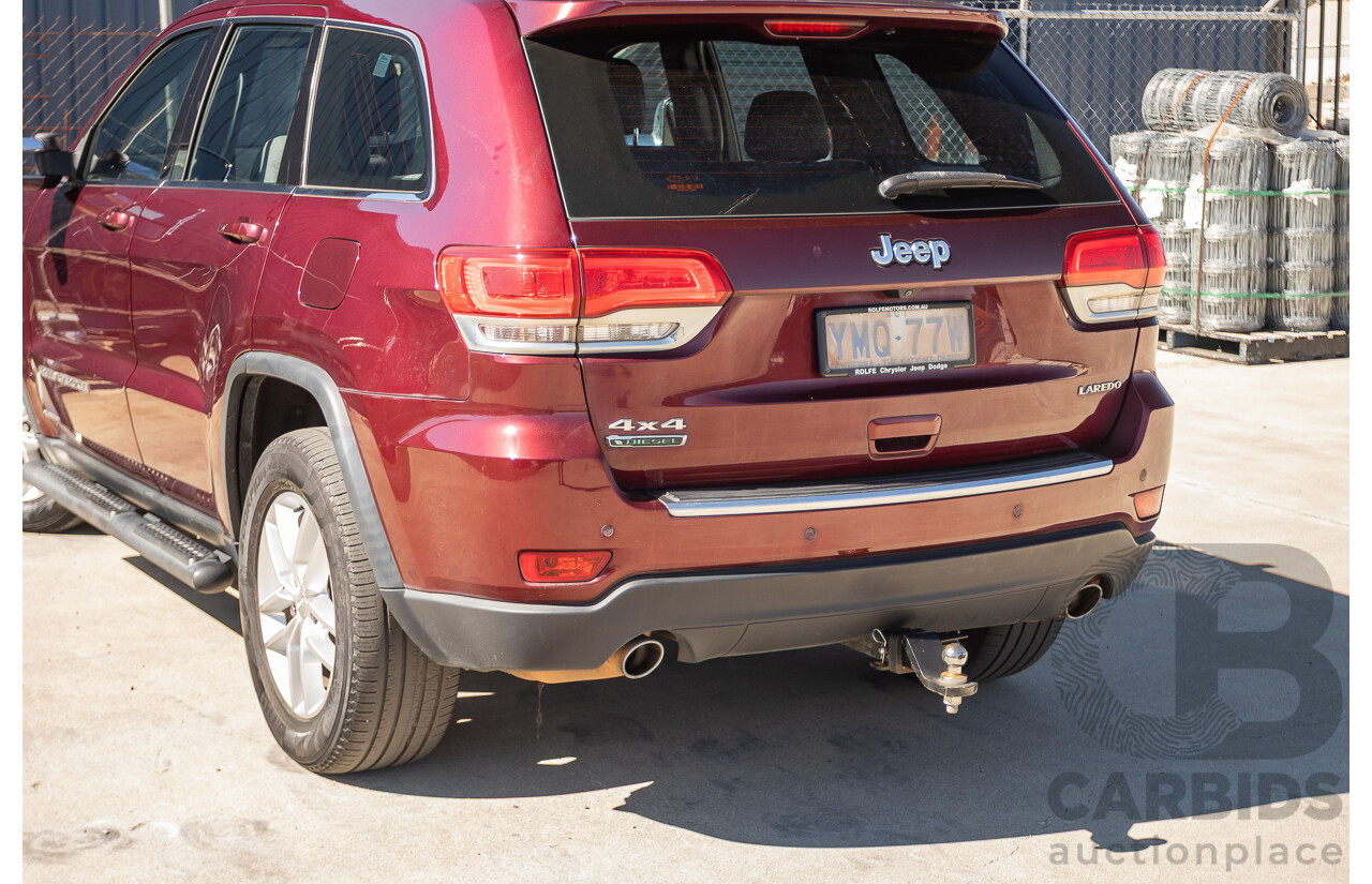 11/2017 Jeep Grand Cherokee Laredo (4x4) WK MY17 4D Wagon Velvet Red Pearl Turbo Diesel 3.0L