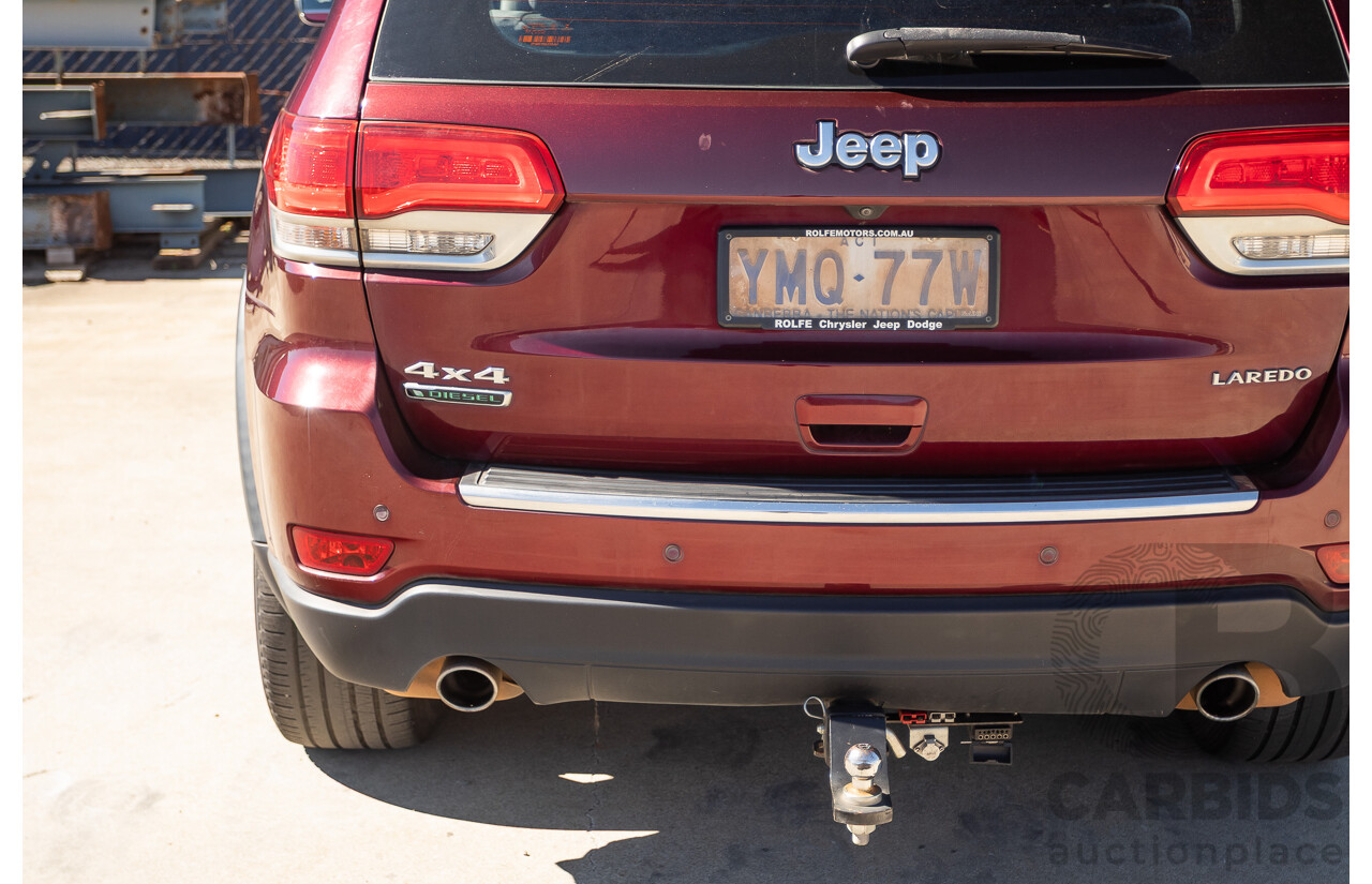 11/2017 Jeep Grand Cherokee Laredo (4x4) WK MY17 4D Wagon Velvet Red Pearl Turbo Diesel 3.0L