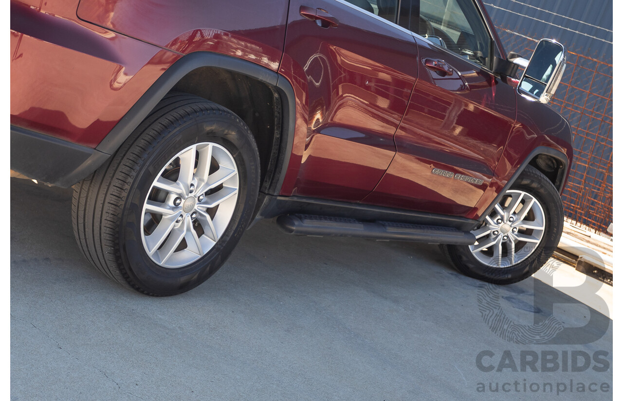 11/2017 Jeep Grand Cherokee Laredo (4x4) WK MY17 4D Wagon Velvet Red Pearl Turbo Diesel 3.0L