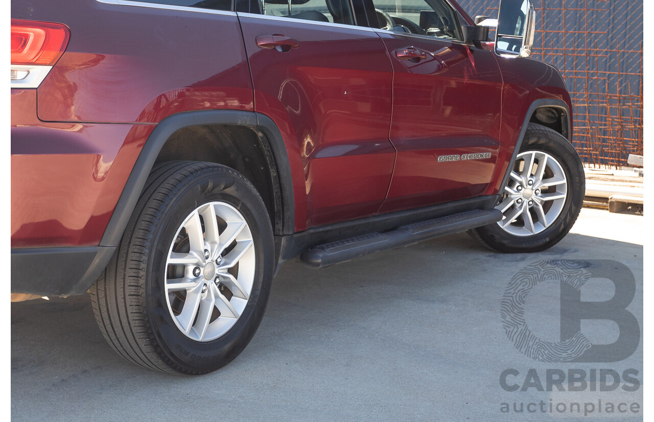 11/2017 Jeep Grand Cherokee Laredo (4x4) WK MY17 4D Wagon Velvet Red Pearl Turbo Diesel 3.0L