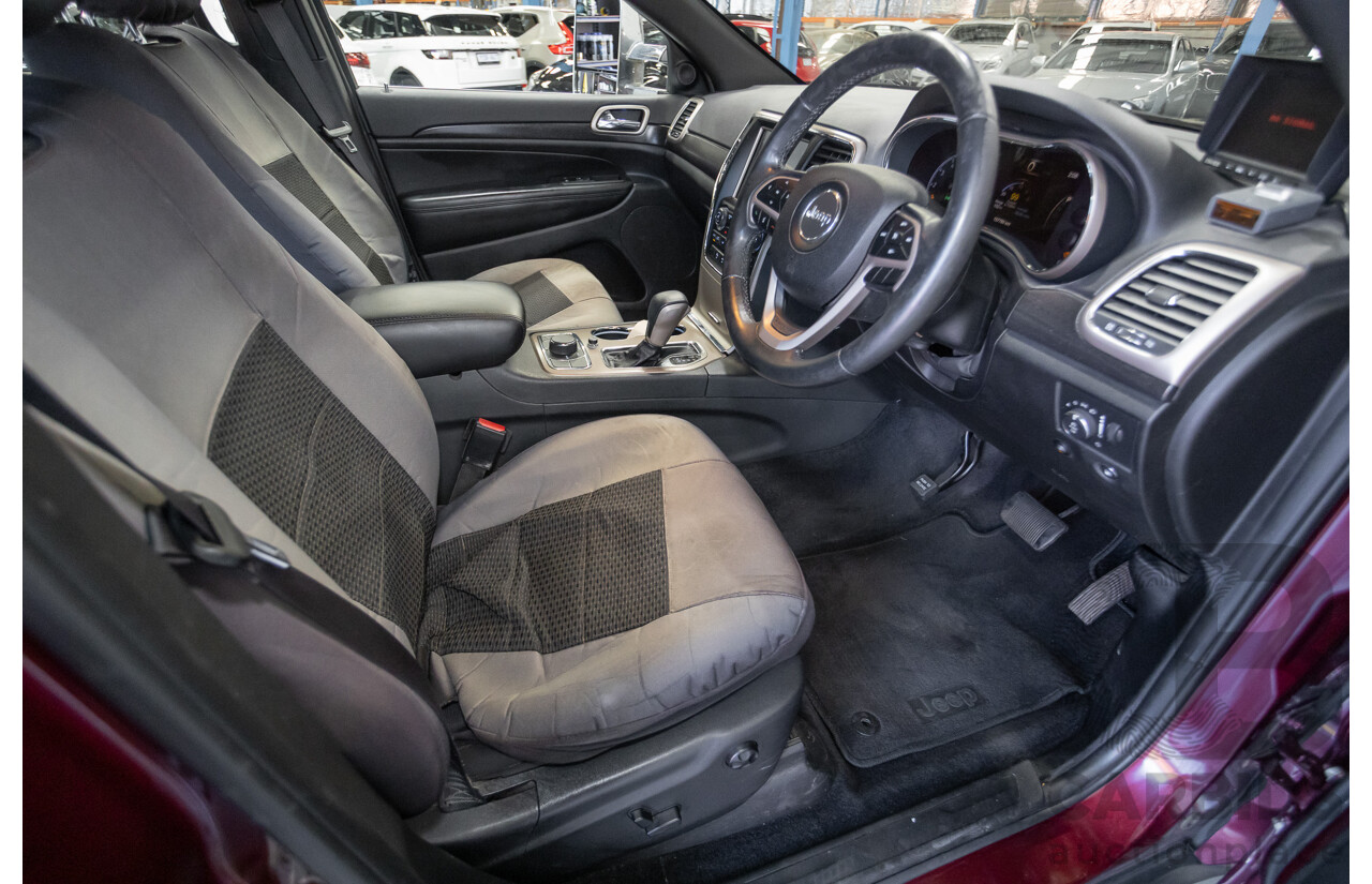 11/2017 Jeep Grand Cherokee Laredo (4x4) WK MY17 4D Wagon Velvet Red Pearl Turbo Diesel 3.0L