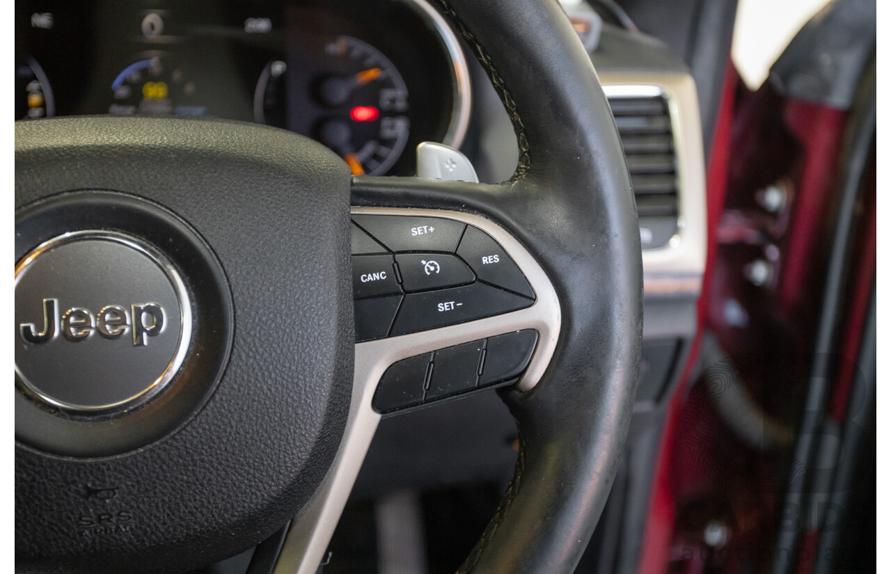 11/2017 Jeep Grand Cherokee Laredo (4x4) WK MY17 4D Wagon Velvet Red Pearl Turbo Diesel 3.0L