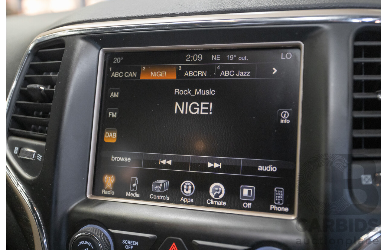 11/2017 Jeep Grand Cherokee Laredo (4x4) WK MY17 4D Wagon Velvet Red Pearl Turbo Diesel 3.0L