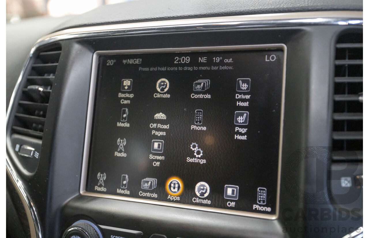 11/2017 Jeep Grand Cherokee Laredo (4x4) WK MY17 4D Wagon Velvet Red Pearl Turbo Diesel 3.0L