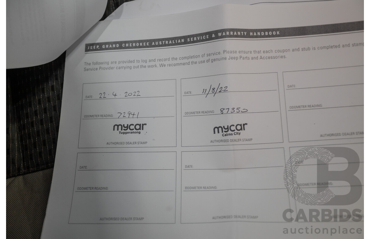 11/2017 Jeep Grand Cherokee Laredo (4x4) WK MY17 4D Wagon Velvet Red Pearl Turbo Diesel 3.0L