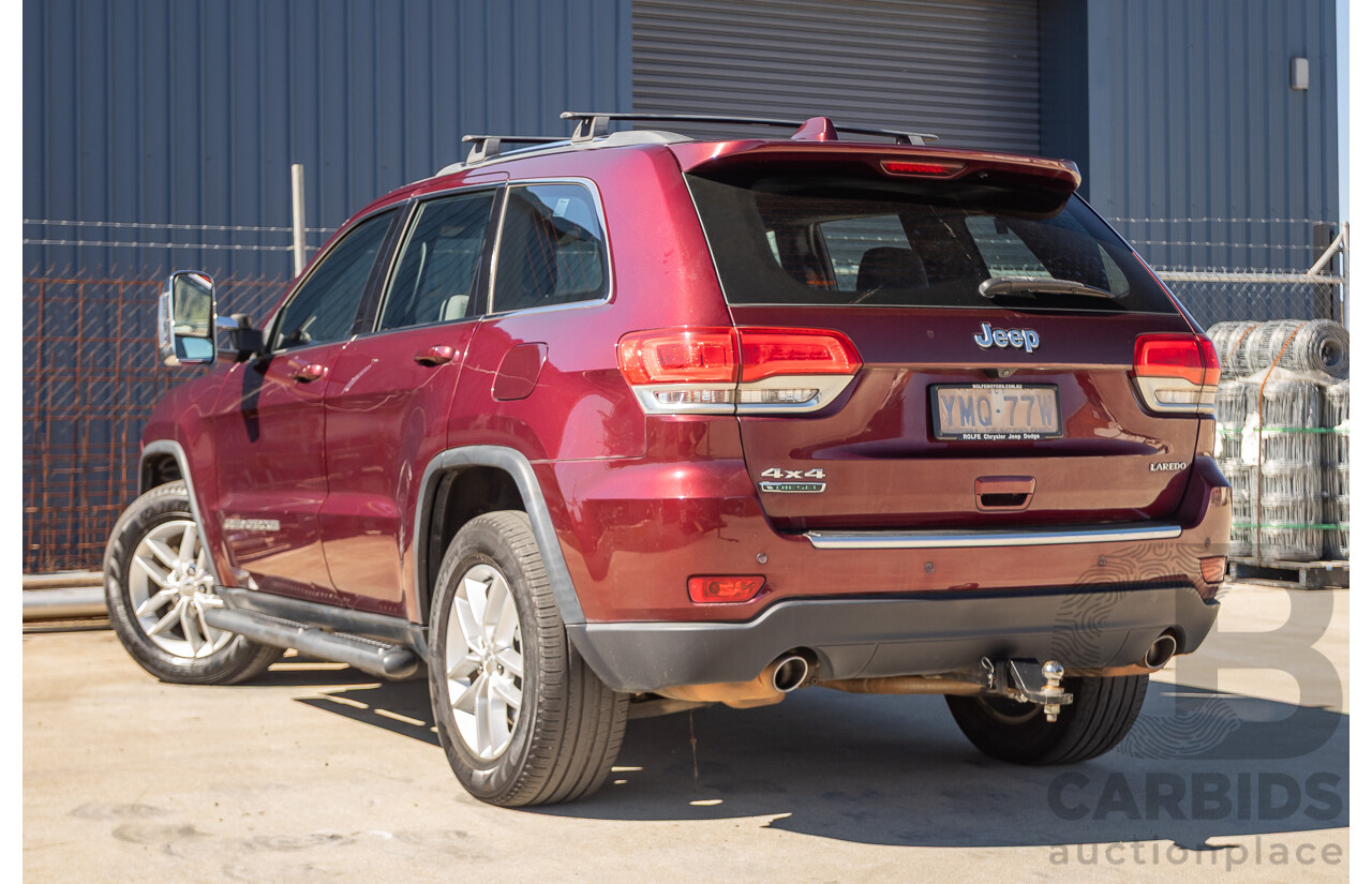 11/2017 Jeep Grand Cherokee Laredo (4x4) WK MY17 4D Wagon Velvet Red Pearl Turbo Diesel 3.0L