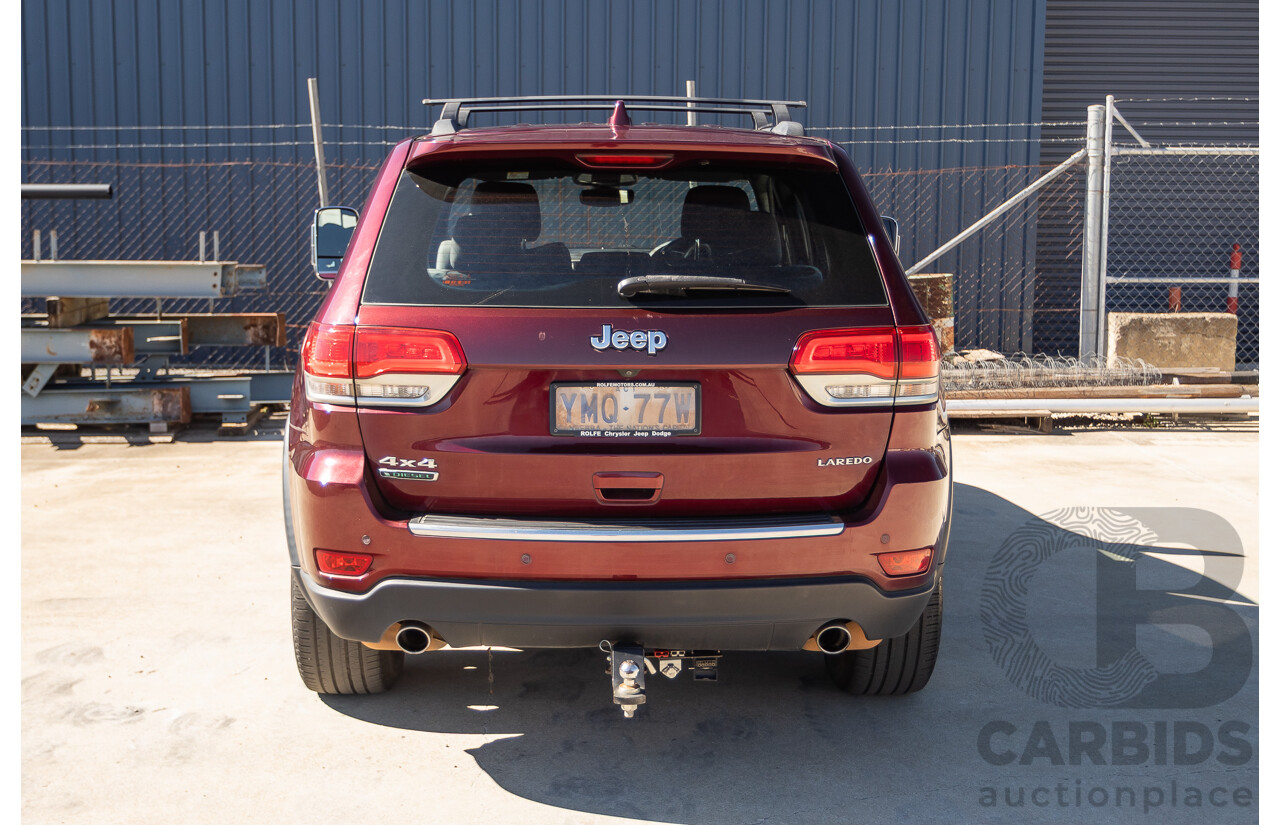 11/2017 Jeep Grand Cherokee Laredo (4x4) WK MY17 4D Wagon Velvet Red Pearl Turbo Diesel 3.0L