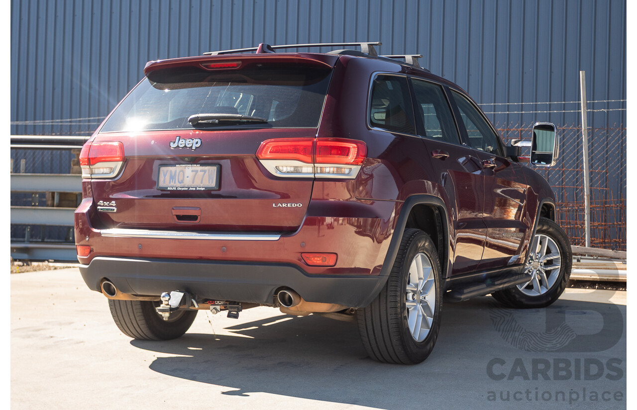 11/2017 Jeep Grand Cherokee Laredo (4x4) WK MY17 4D Wagon Velvet Red Pearl Turbo Diesel 3.0L
