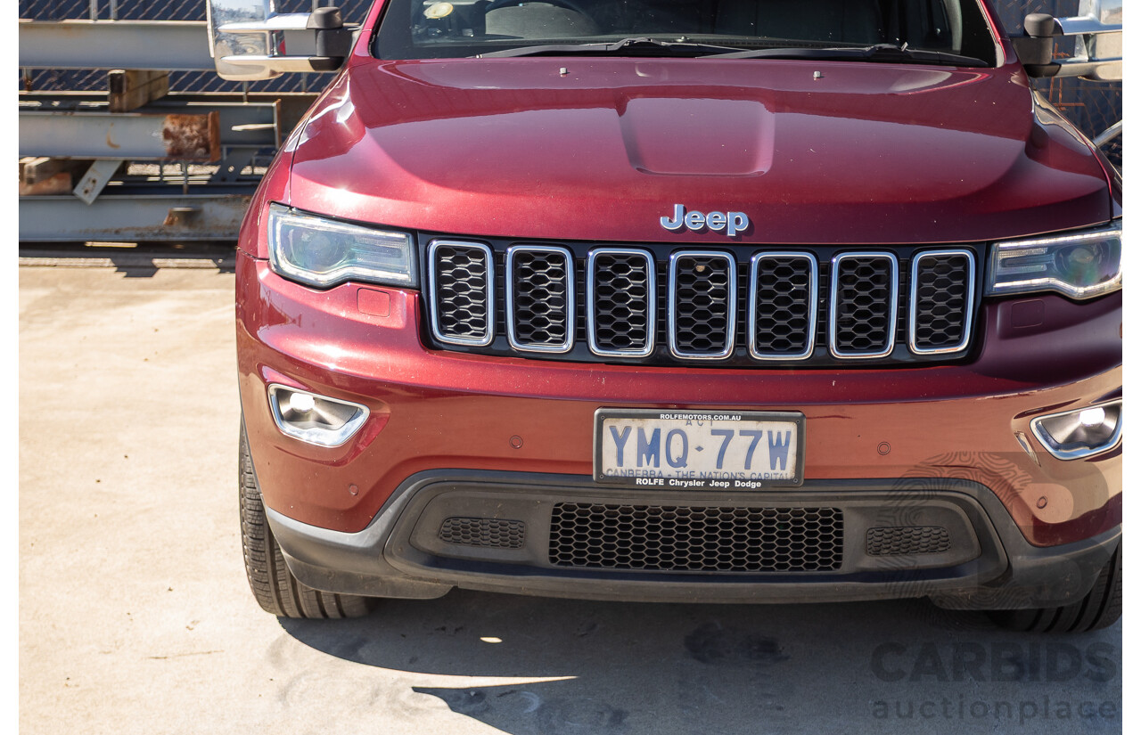 11/2017 Jeep Grand Cherokee Laredo (4x4) WK MY17 4D Wagon Velvet Red Pearl Turbo Diesel 3.0L