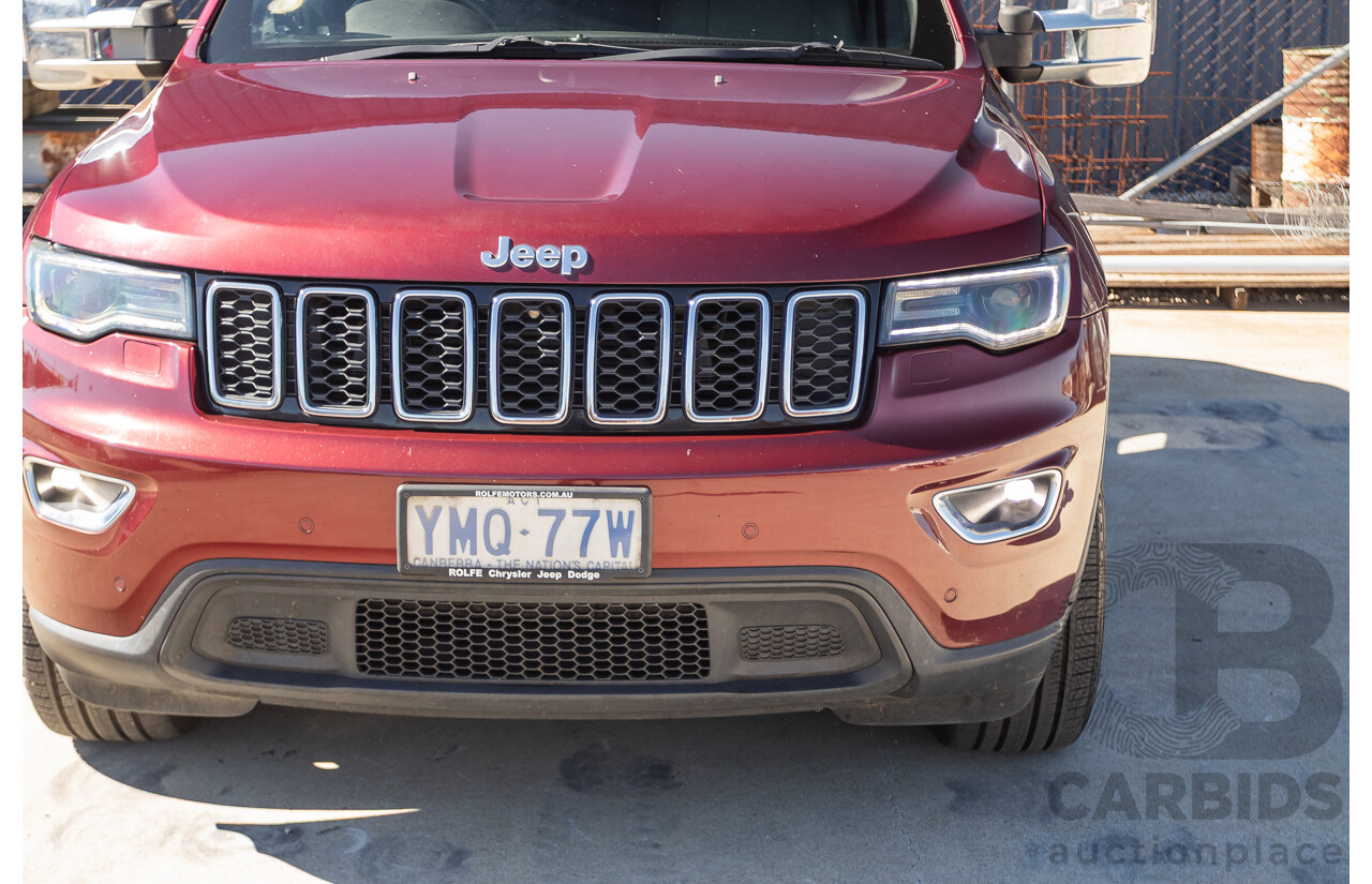 11/2017 Jeep Grand Cherokee Laredo (4x4) WK MY17 4D Wagon Velvet Red Pearl Turbo Diesel 3.0L