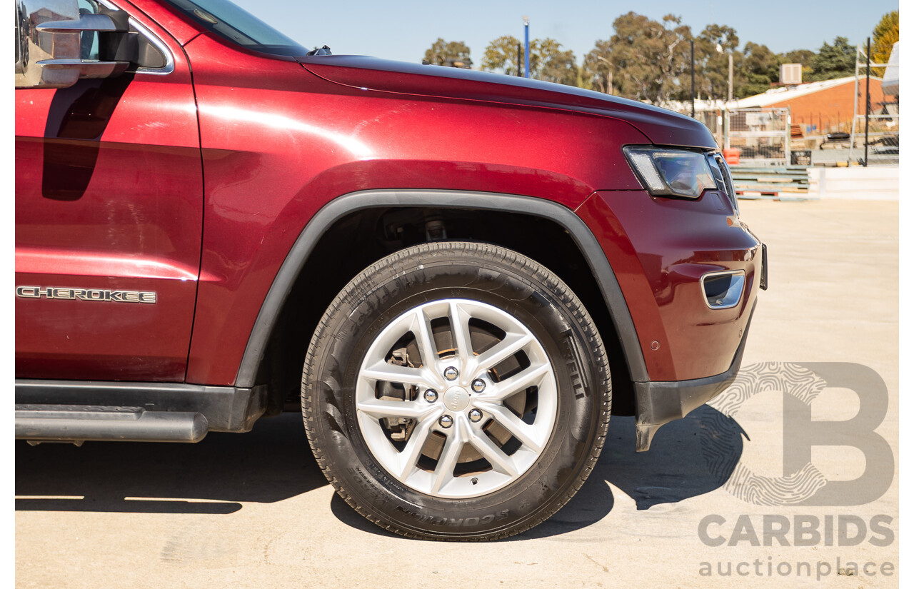 11/2017 Jeep Grand Cherokee Laredo (4x4) WK MY17 4D Wagon Velvet Red Pearl Turbo Diesel 3.0L