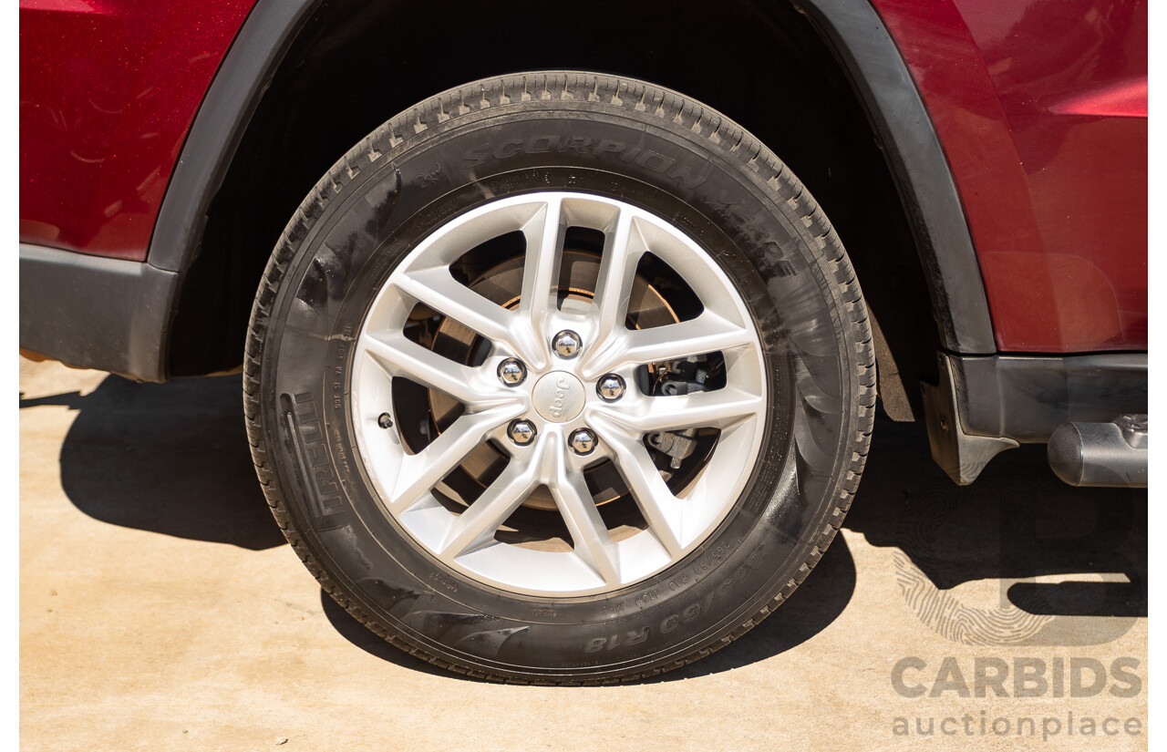 11/2017 Jeep Grand Cherokee Laredo (4x4) WK MY17 4D Wagon Velvet Red Pearl Turbo Diesel 3.0L