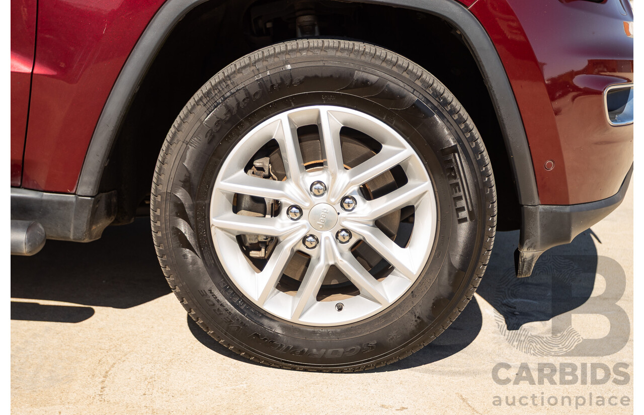 11/2017 Jeep Grand Cherokee Laredo (4x4) WK MY17 4D Wagon Velvet Red Pearl Turbo Diesel 3.0L