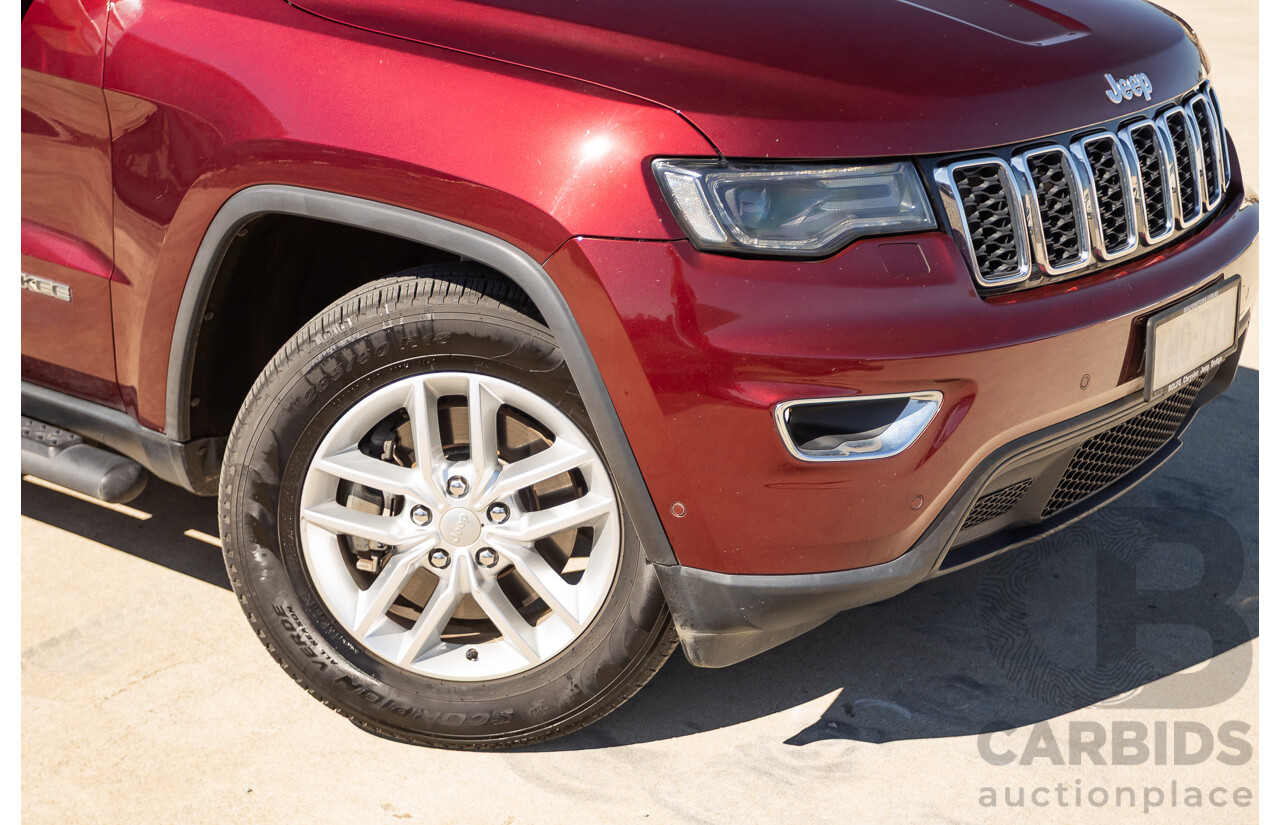 11/2017 Jeep Grand Cherokee Laredo (4x4) WK MY17 4D Wagon Velvet Red Pearl Turbo Diesel 3.0L