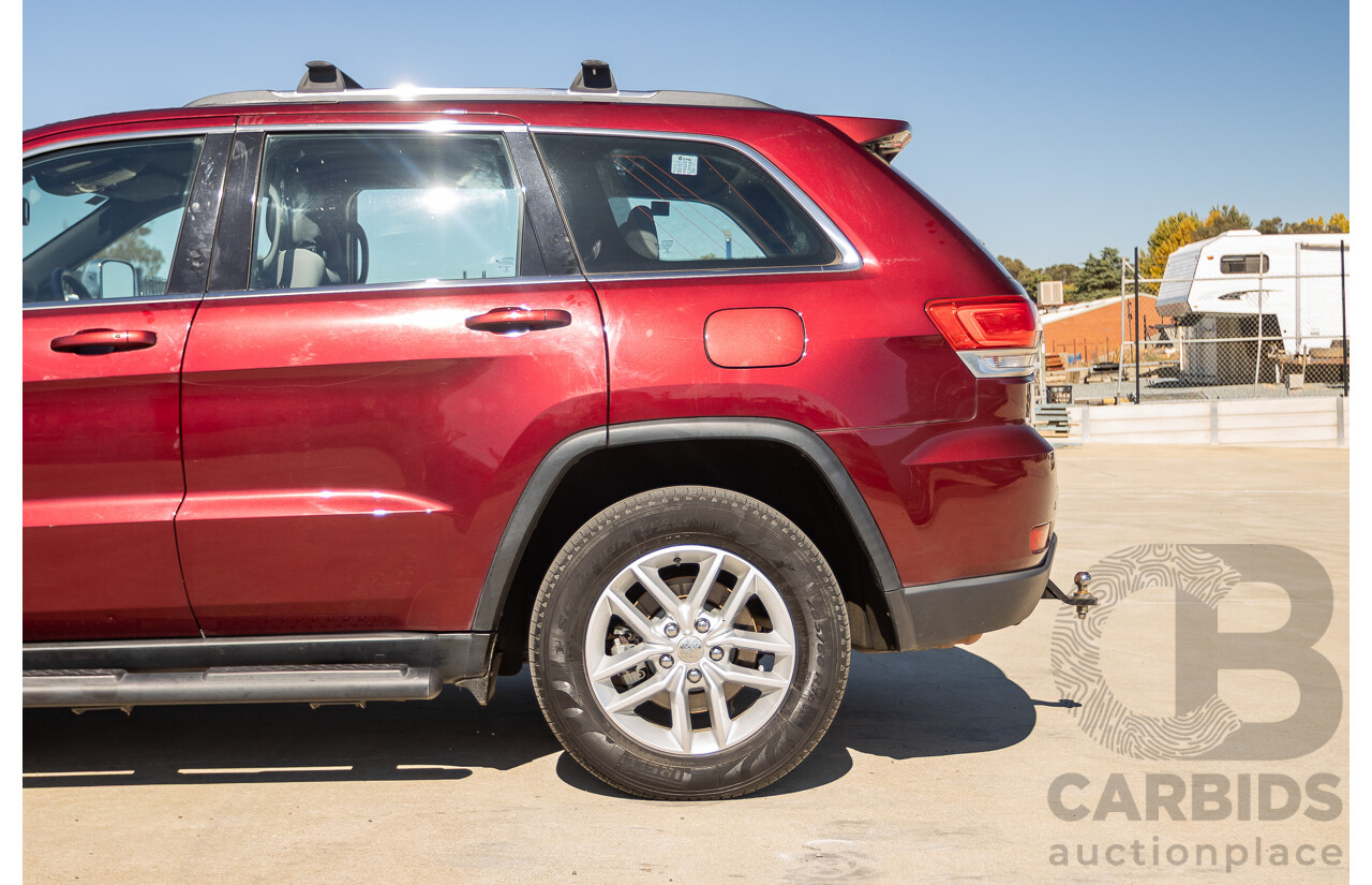 11/2017 Jeep Grand Cherokee Laredo (4x4) WK MY17 4D Wagon Velvet Red Pearl Turbo Diesel 3.0L