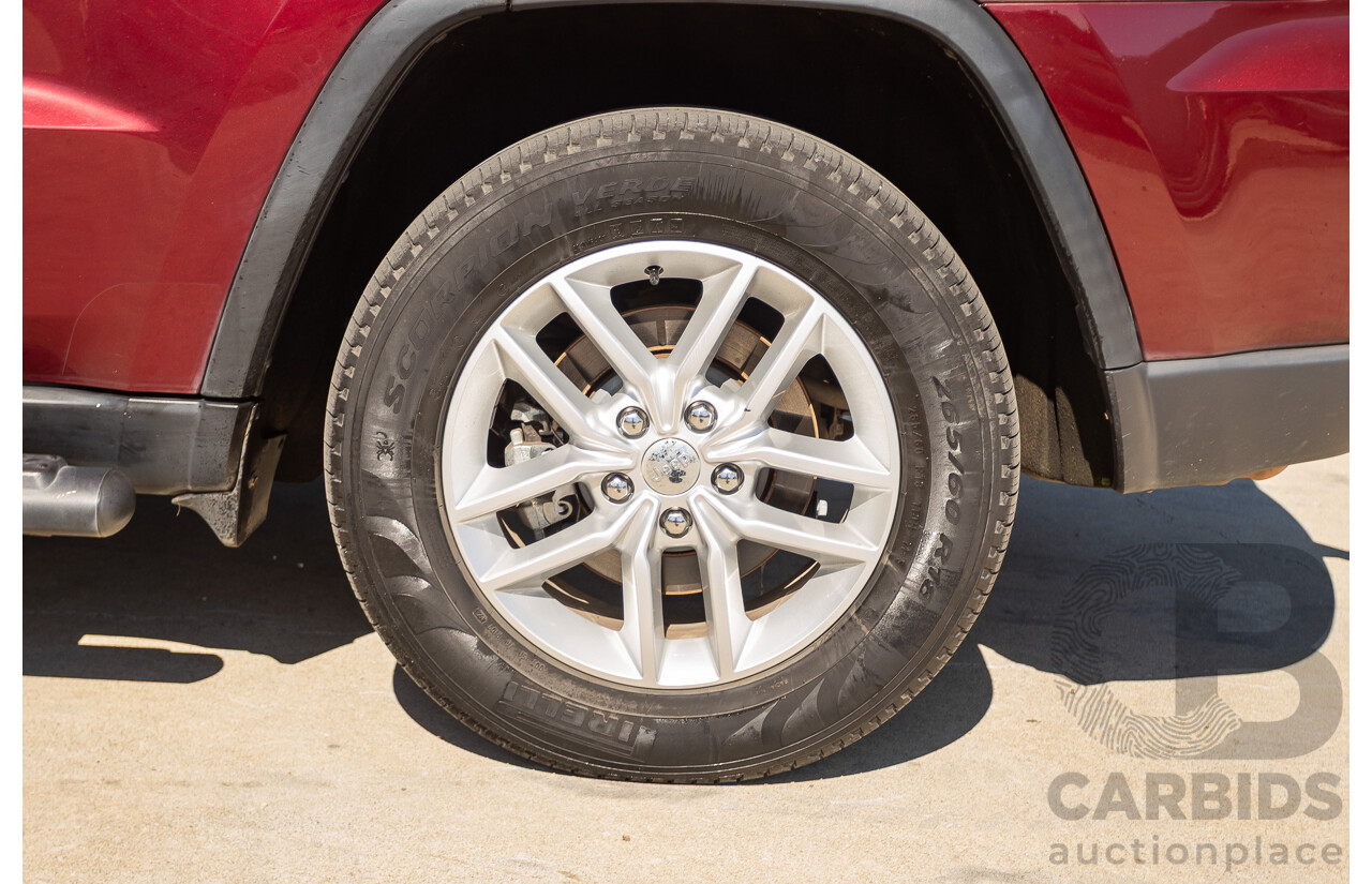 11/2017 Jeep Grand Cherokee Laredo (4x4) WK MY17 4D Wagon Velvet Red Pearl Turbo Diesel 3.0L