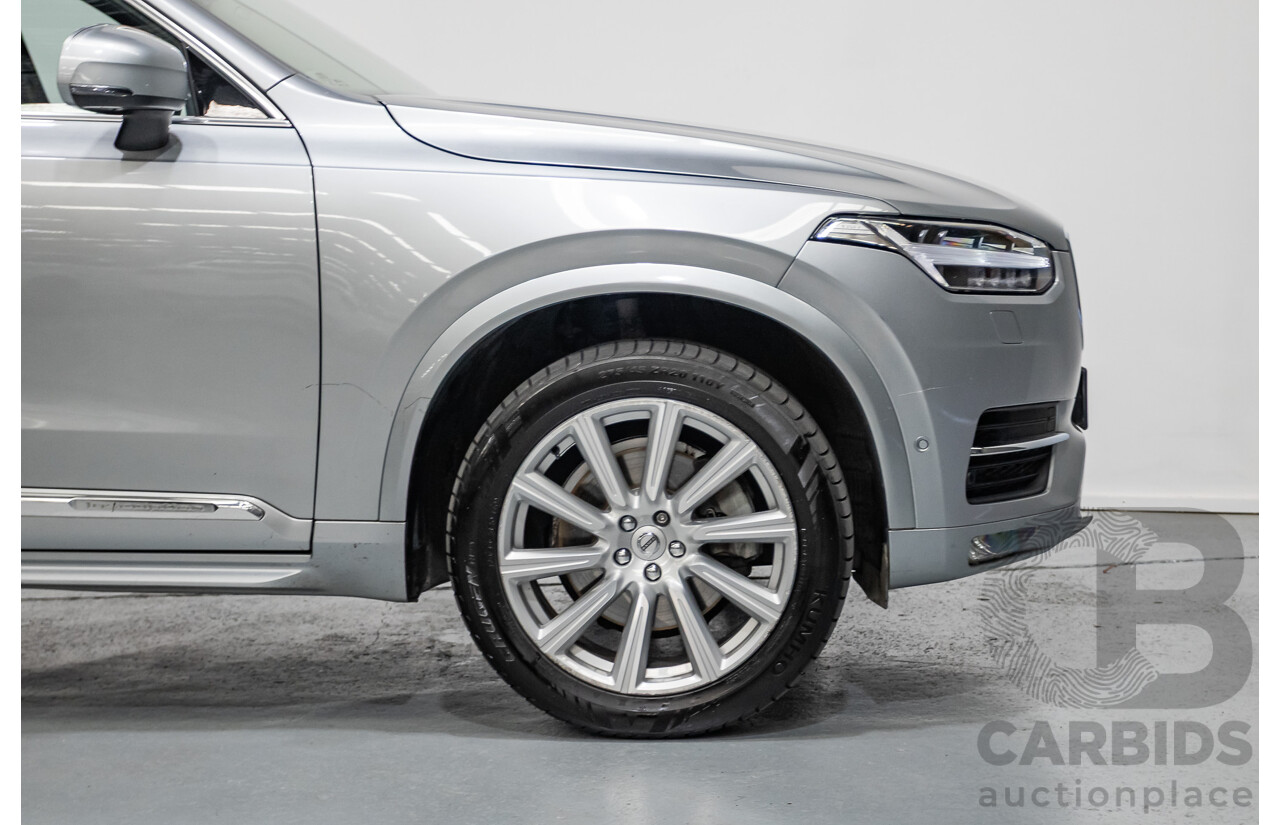 1/2016 Volvo XC90 D5 2.0 Inscription (AWD) 256 MY16 4D Wagon Electric Silver Metallic Twin Tubro Diesel 2.0L