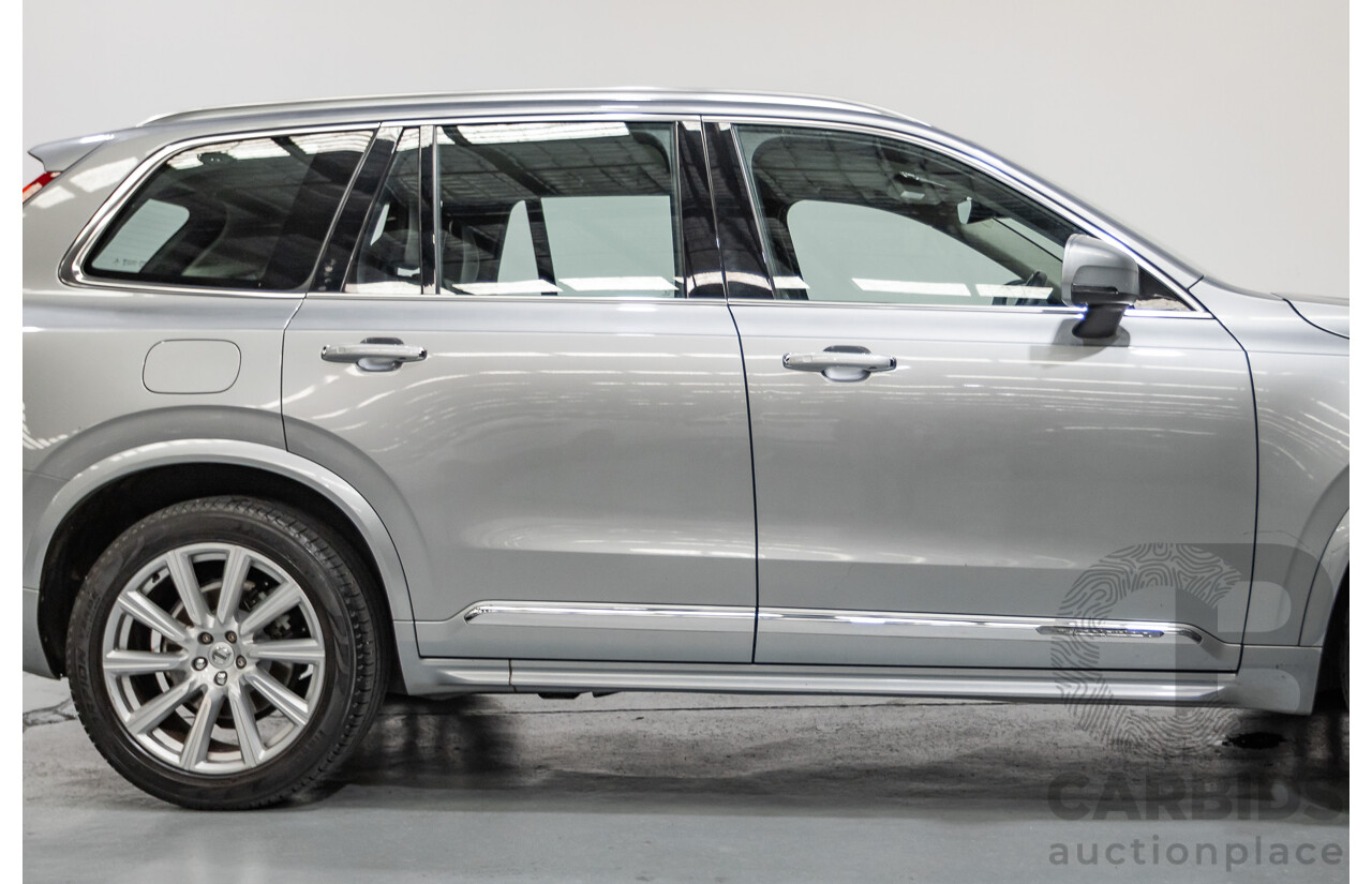 1/2016 Volvo XC90 D5 2.0 Inscription (AWD) 256 MY16 4D Wagon Electric Silver Metallic Twin Tubro Diesel 2.0L