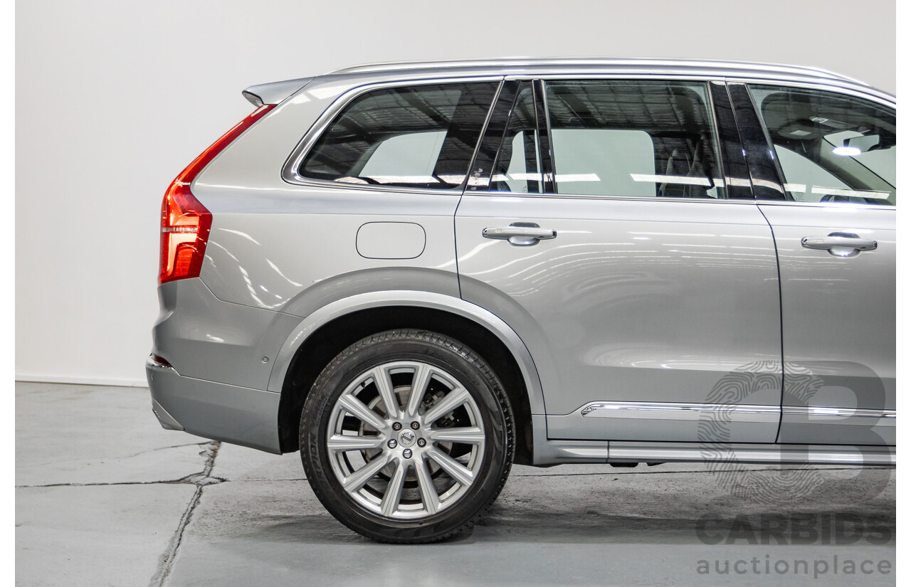 1/2016 Volvo XC90 D5 2.0 Inscription (AWD) 256 MY16 4D Wagon Electric Silver Metallic Twin Tubro Diesel 2.0L