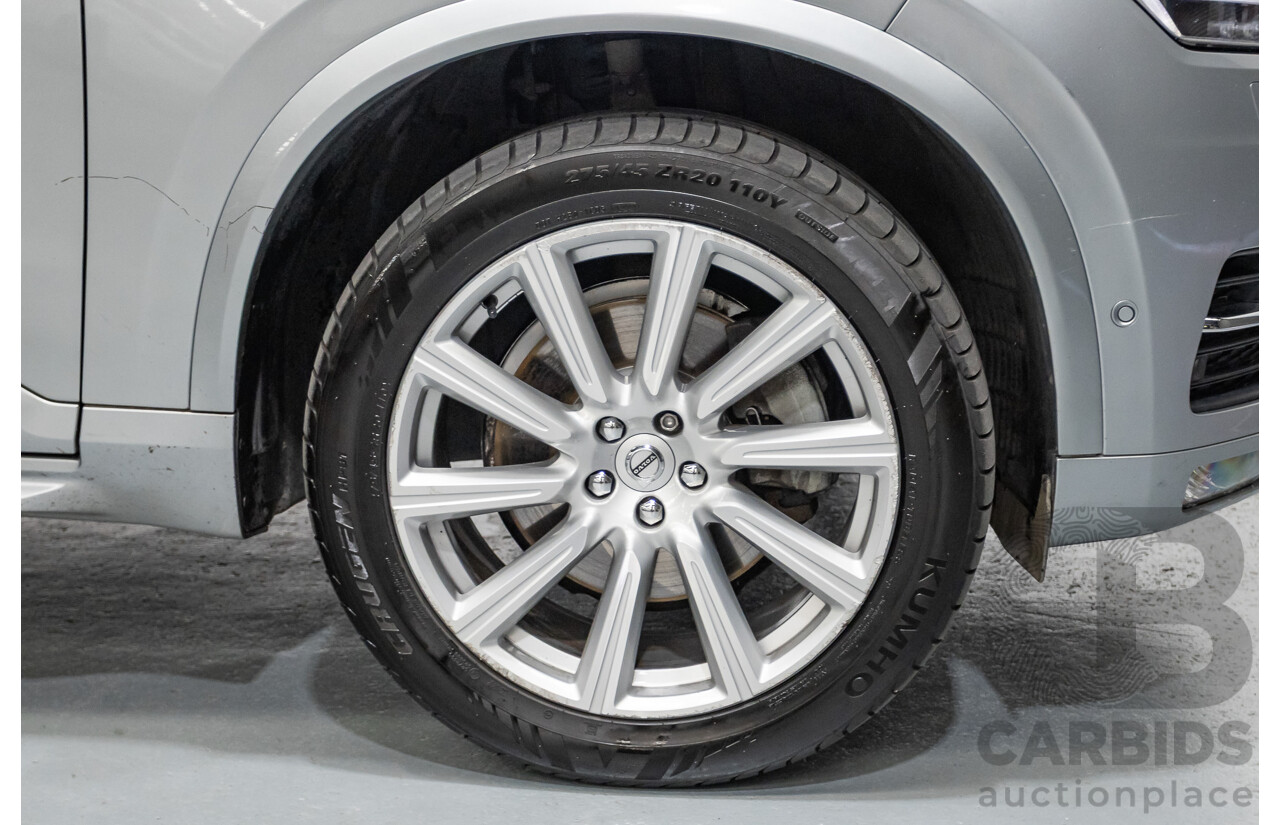 1/2016 Volvo XC90 D5 2.0 Inscription (AWD) 256 MY16 4D Wagon Electric Silver Metallic Twin Tubro Diesel 2.0L
