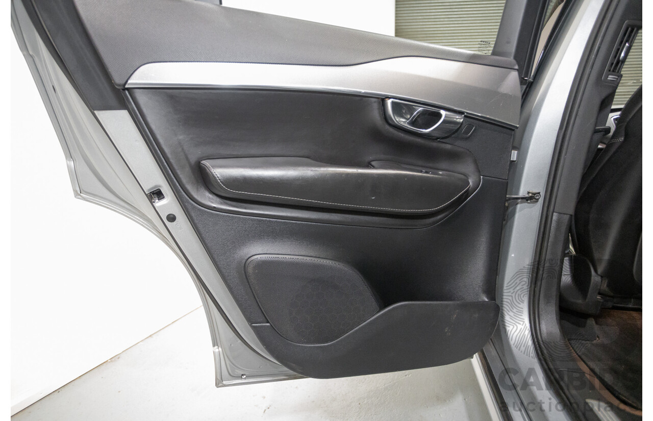 1/2016 Volvo XC90 D5 2.0 Inscription (AWD) 256 MY16 4D Wagon Electric Silver Metallic Twin Tubro Diesel 2.0L