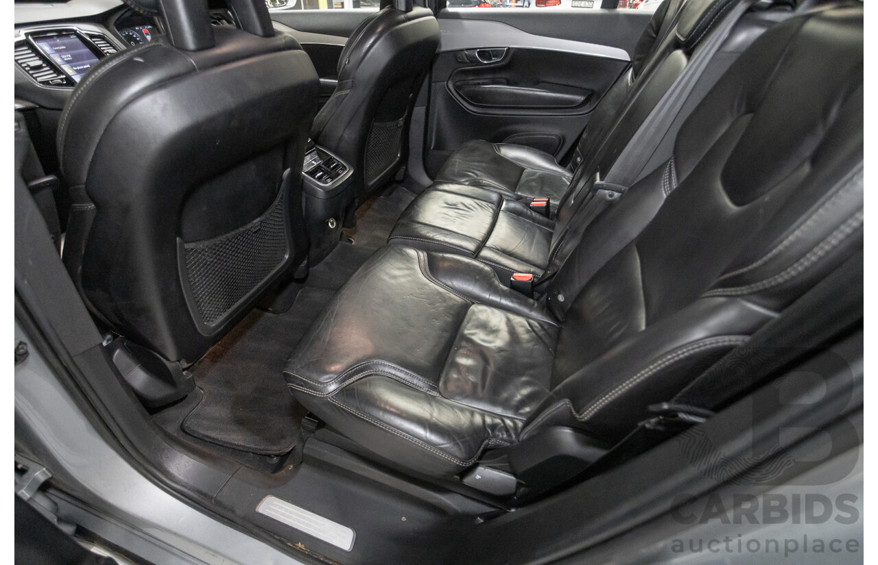 1/2016 Volvo XC90 D5 2.0 Inscription (AWD) 256 MY16 4D Wagon Electric Silver Metallic Twin Tubro Diesel 2.0L