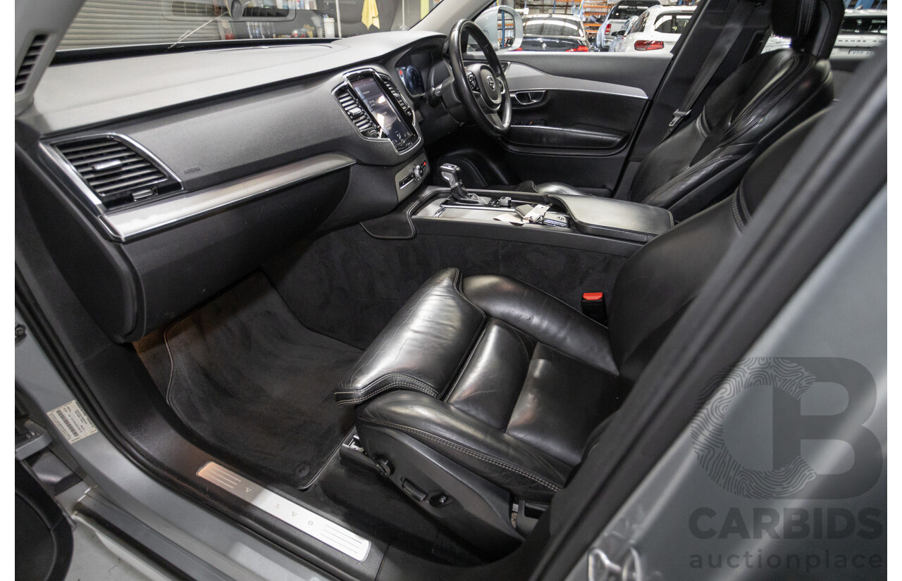 1/2016 Volvo XC90 D5 2.0 Inscription (AWD) 256 MY16 4D Wagon Electric Silver Metallic Twin Tubro Diesel 2.0L