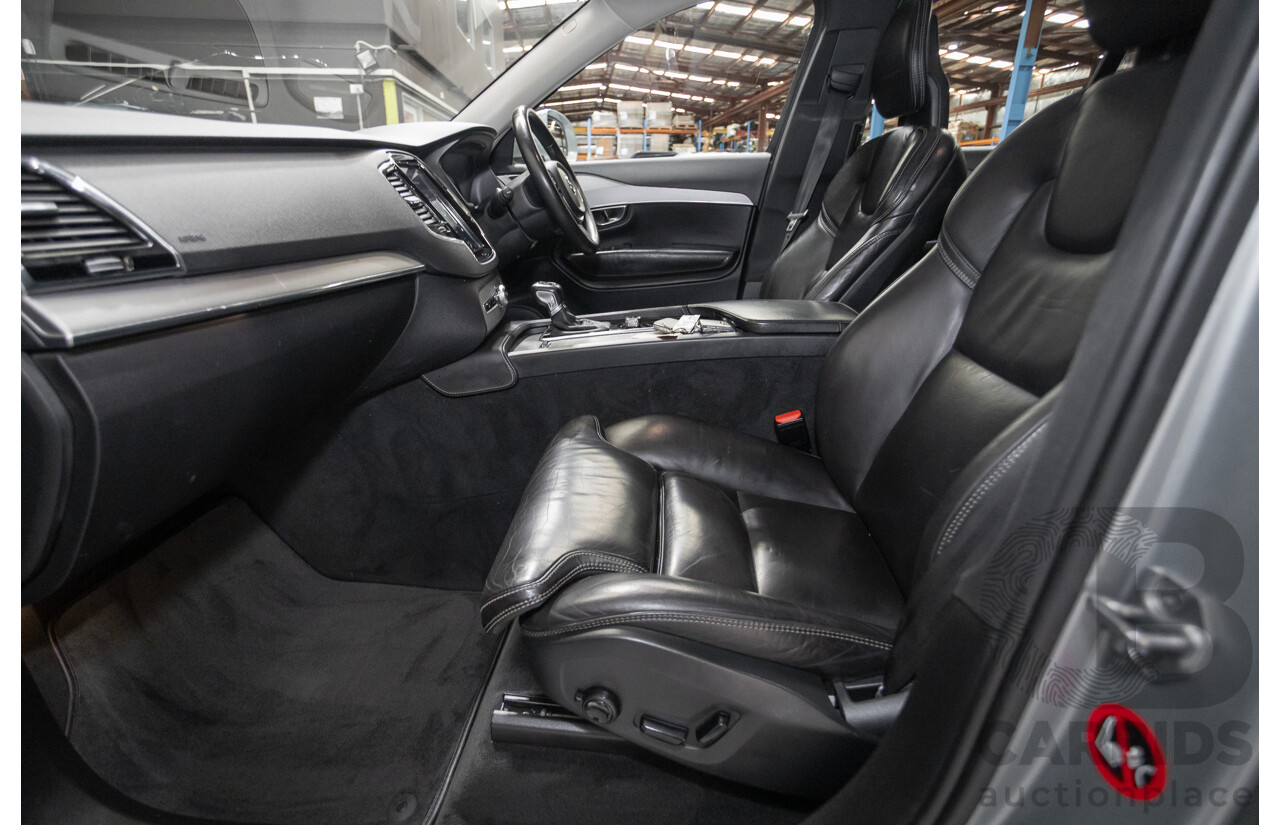 1/2016 Volvo XC90 D5 2.0 Inscription (AWD) 256 MY16 4D Wagon Electric Silver Metallic Twin Tubro Diesel 2.0L