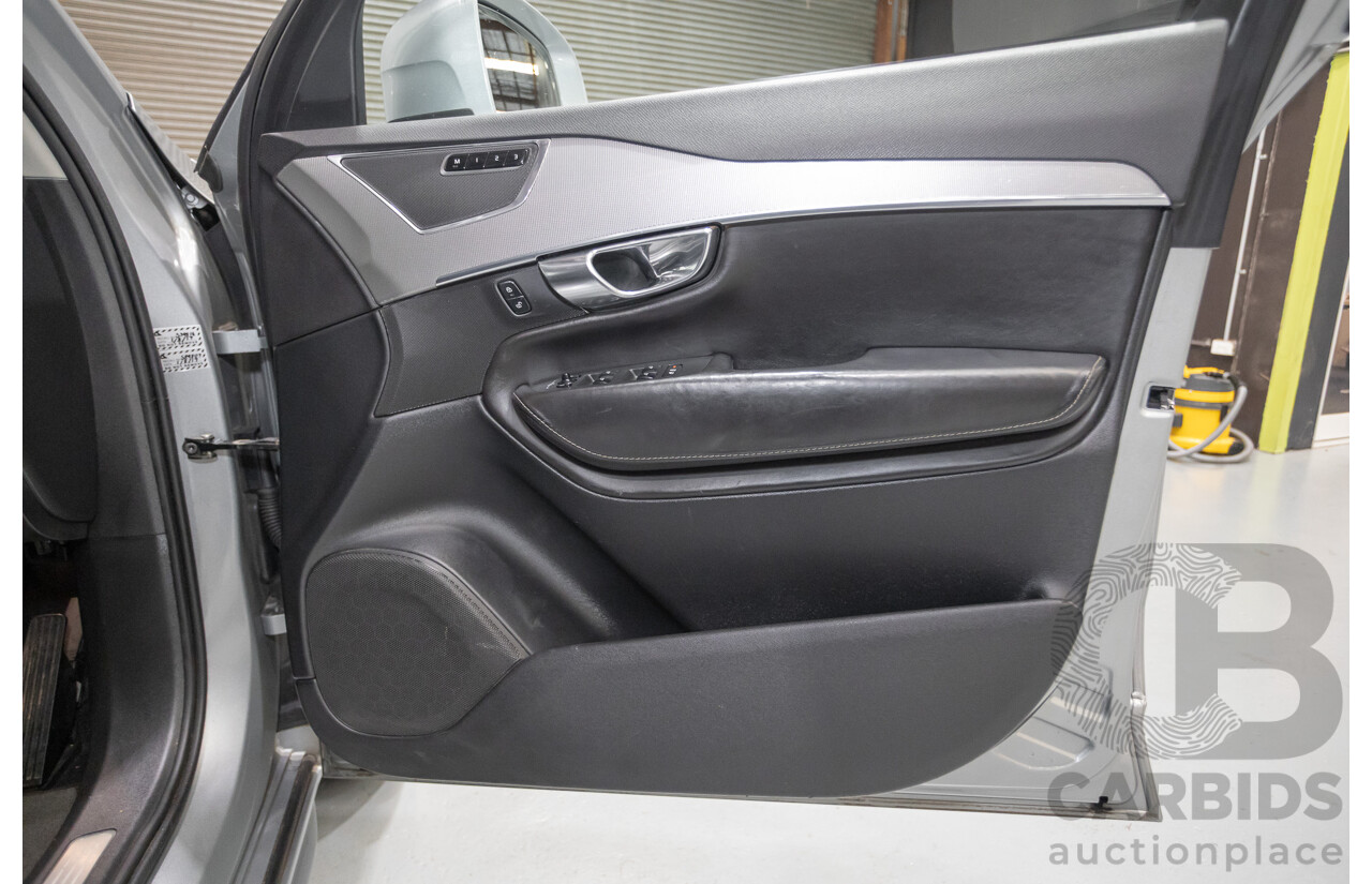 1/2016 Volvo XC90 D5 2.0 Inscription (AWD) 256 MY16 4D Wagon Electric Silver Metallic Twin Tubro Diesel 2.0L