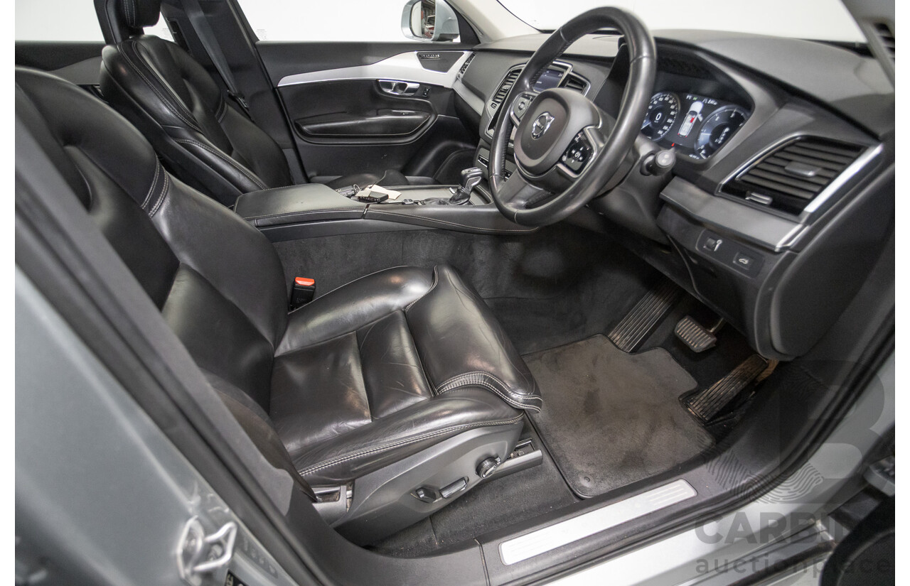 1/2016 Volvo XC90 D5 2.0 Inscription (AWD) 256 MY16 4D Wagon Electric Silver Metallic Twin Tubro Diesel 2.0L