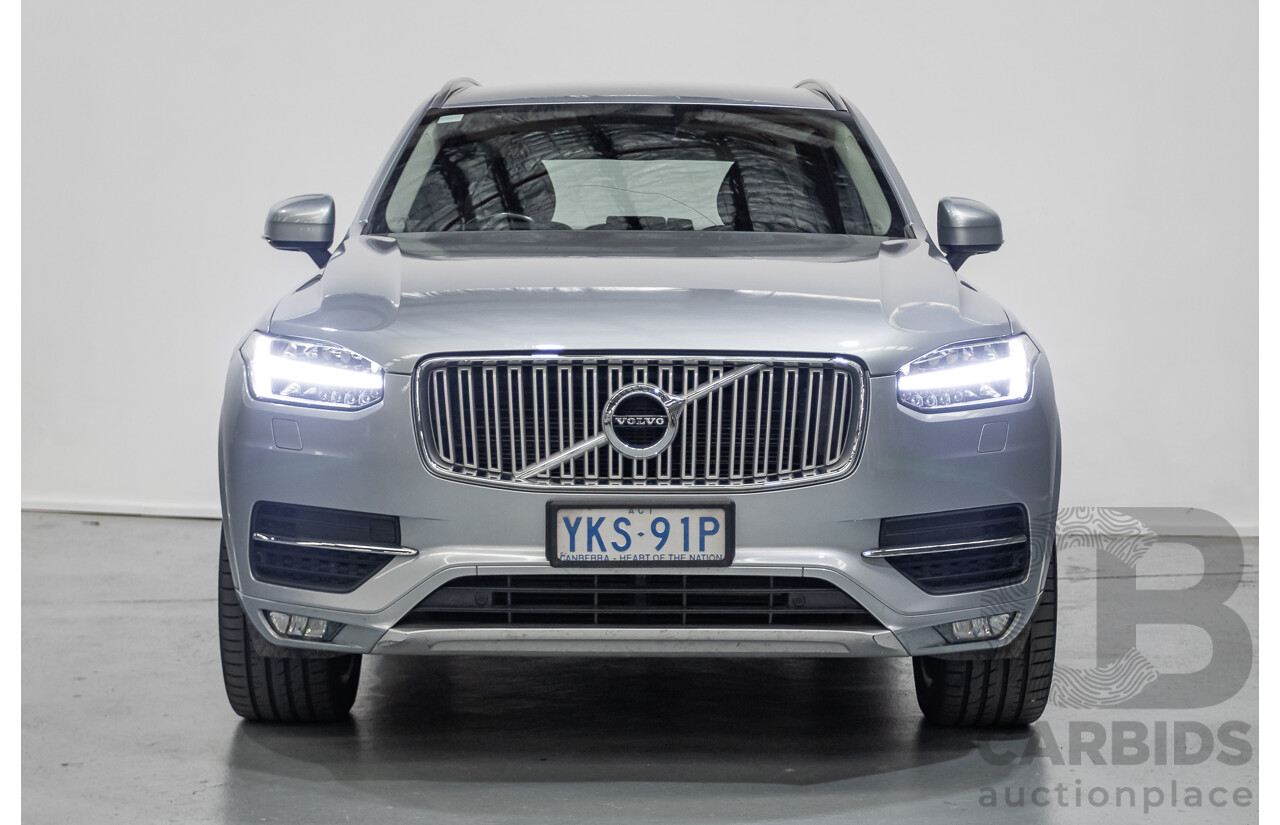 1/2016 Volvo XC90 D5 2.0 Inscription (AWD) 256 MY16 4D Wagon Electric Silver Metallic Twin Tubro Diesel 2.0L