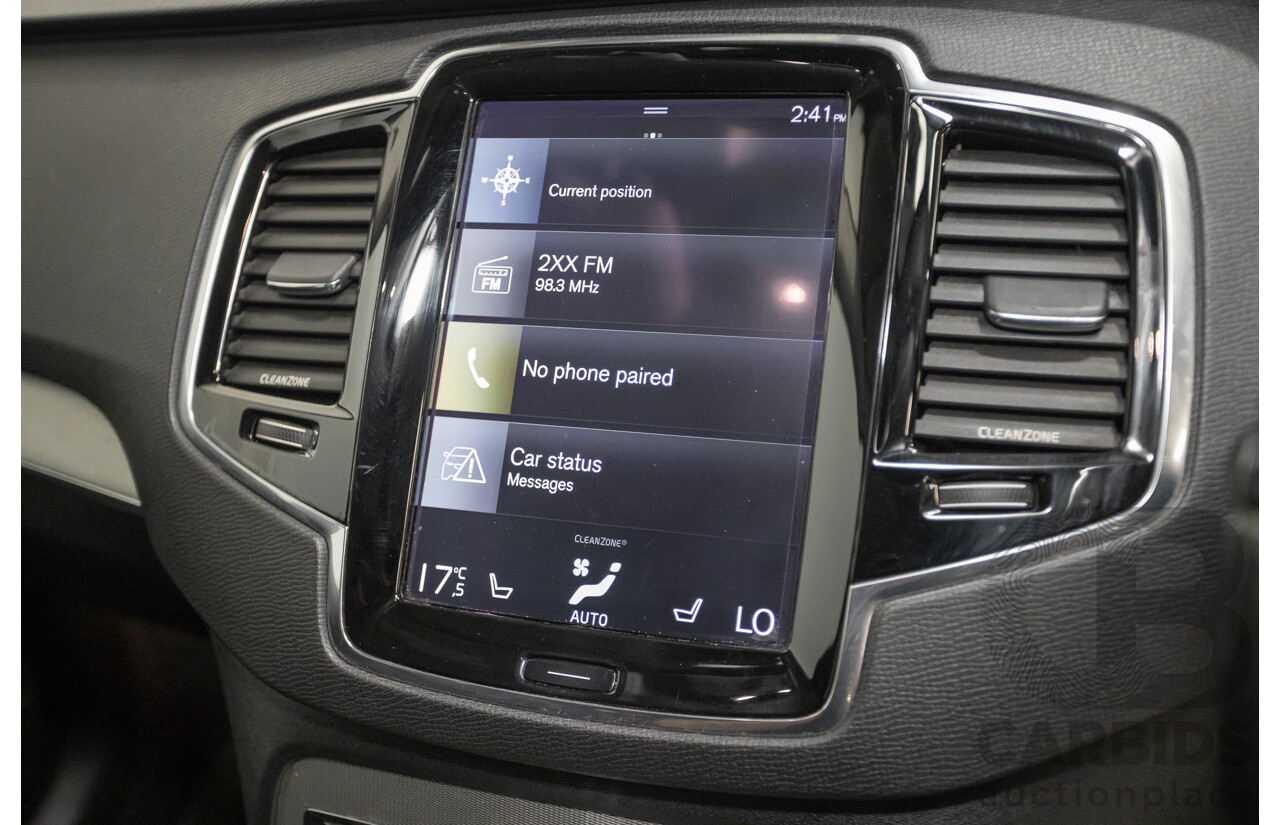 1/2016 Volvo XC90 D5 2.0 Inscription (AWD) 256 MY16 4D Wagon Electric Silver Metallic Twin Tubro Diesel 2.0L