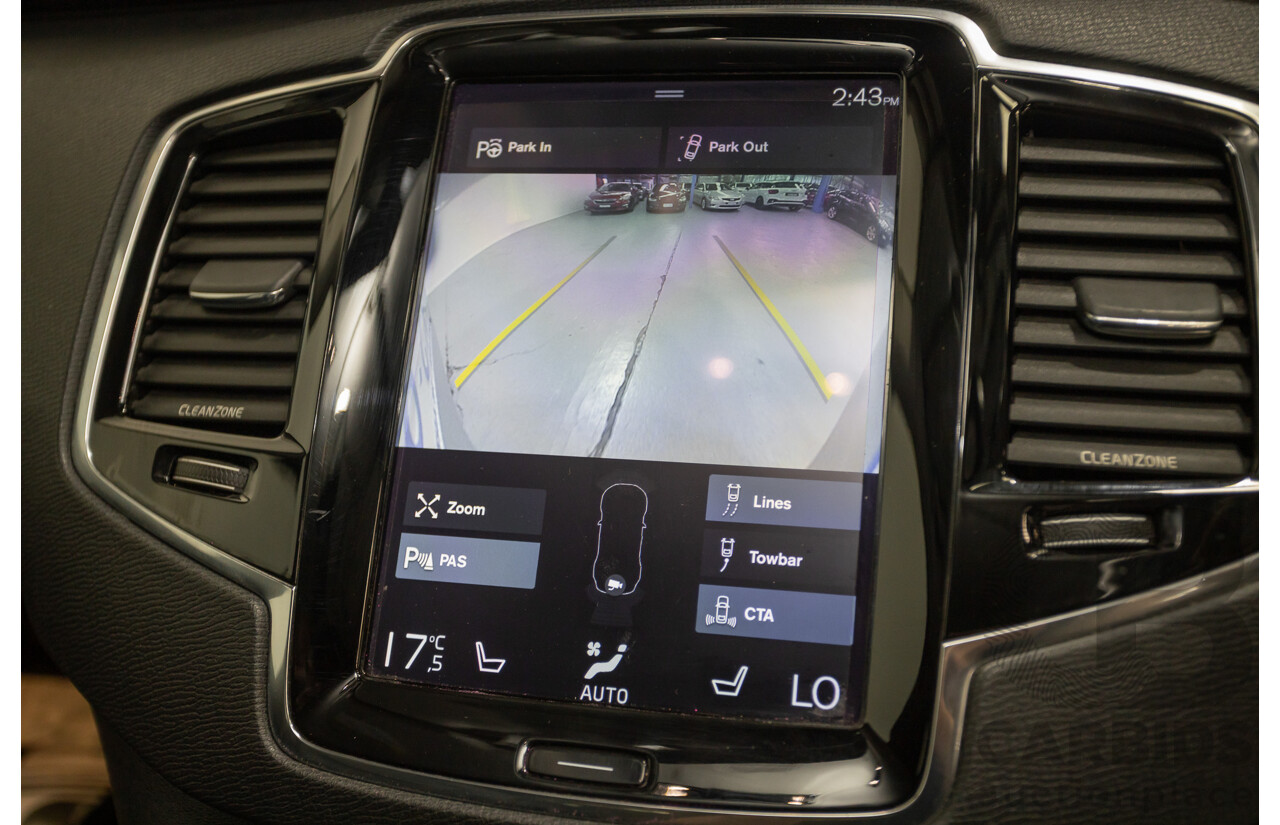 1/2016 Volvo XC90 D5 2.0 Inscription (AWD) 256 MY16 4D Wagon Electric Silver Metallic Twin Tubro Diesel 2.0L