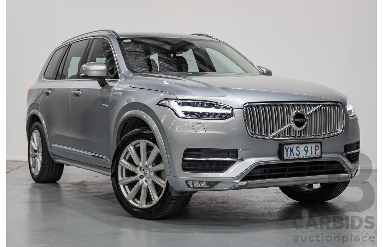 1/2016 Volvo XC90 D5 2.0 Inscription (AWD) 256 MY16 4D Wagon Electric Silver Metallic Twin Tubro Diesel 2.0L