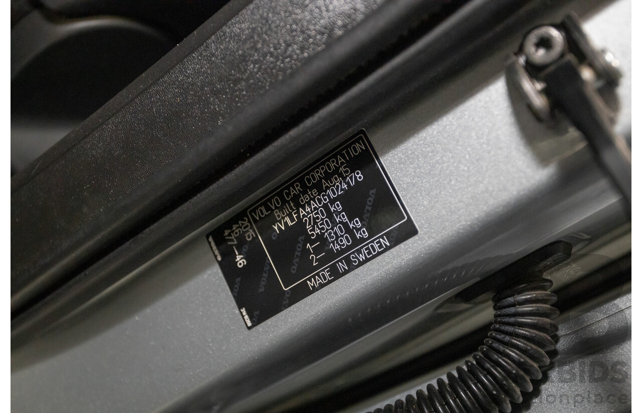 1/2016 Volvo XC90 D5 2.0 Inscription (AWD) 256 MY16 4D Wagon Electric Silver Metallic Twin Tubro Diesel 2.0L