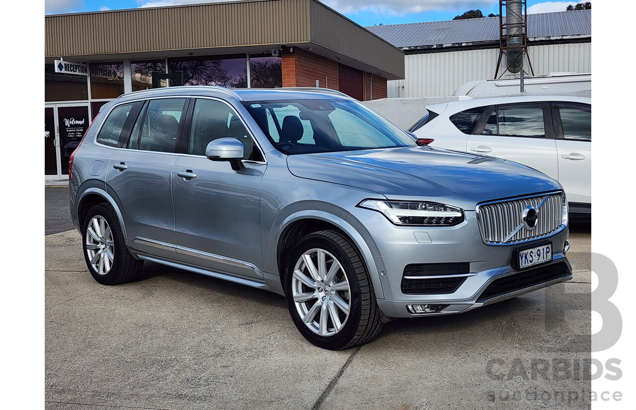 1/2016 Volvo XC90 D5 2.0 Inscription (AWD) 256 MY16 4D Wagon Electric Silver Metallic Twin Tubro Diesel 2.0L