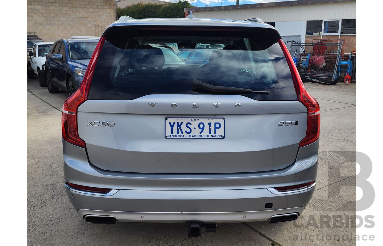 1/2016 Volvo XC90 D5 2.0 Inscription (AWD) 256 MY16 4D Wagon Electric Silver Metallic Twin Tubro Diesel 2.0L