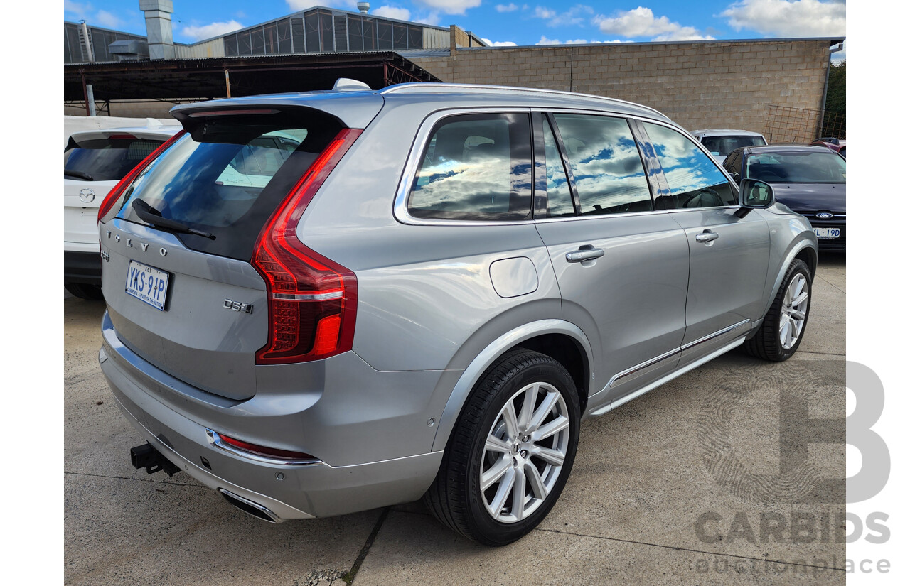 1/2016 Volvo XC90 D5 2.0 Inscription (AWD) 256 MY16 4D Wagon Electric Silver Metallic Twin Tubro Diesel 2.0L