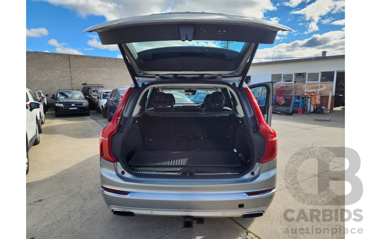 1/2016 Volvo XC90 D5 2.0 Inscription (AWD) 256 MY16 4D Wagon Electric Silver Metallic Twin Tubro Diesel 2.0L