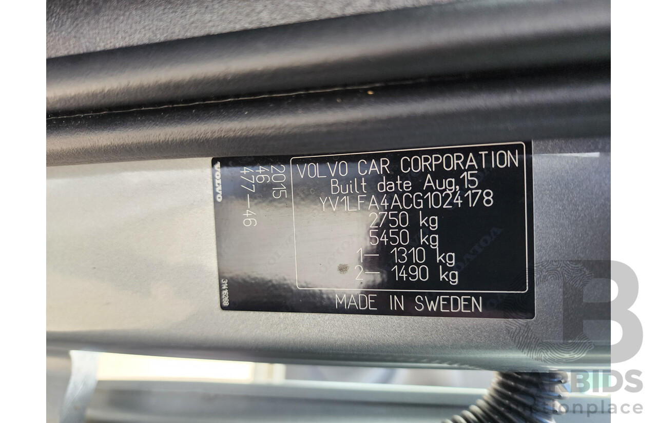 1/2016 Volvo XC90 D5 2.0 Inscription (AWD) 256 MY16 4D Wagon Electric Silver Metallic Twin Tubro Diesel 2.0L