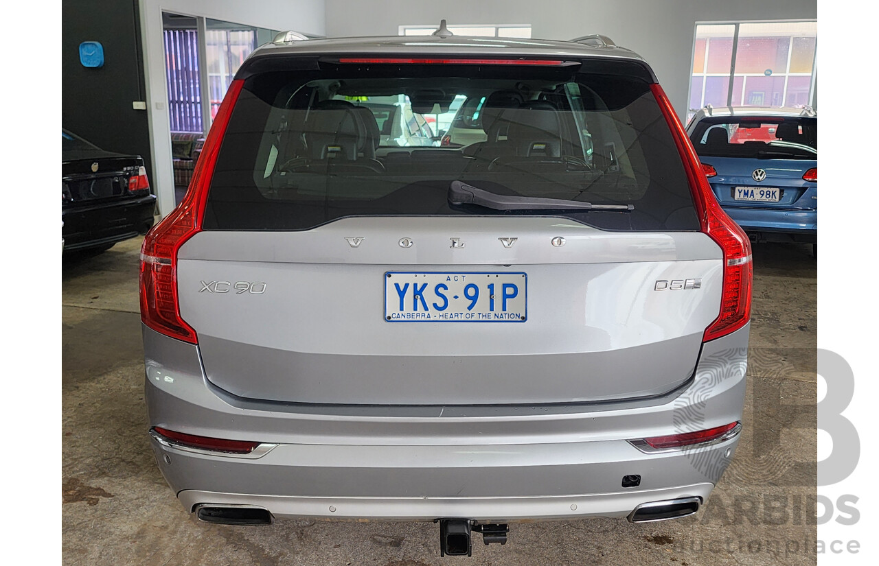 1/2016 Volvo XC90 D5 2.0 Inscription (AWD) 256 MY16 4d Wagon Electric Silver Metallic Twin Turbo Diesel 2.0L