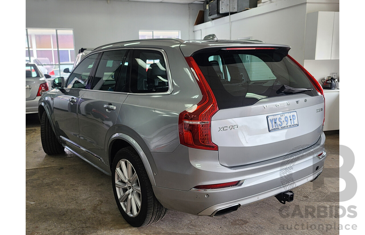 1/2016 Volvo XC90 D5 2.0 Inscription (AWD) 256 MY16 4d Wagon Electric Silver Metallic Twin Turbo Diesel 2.0L