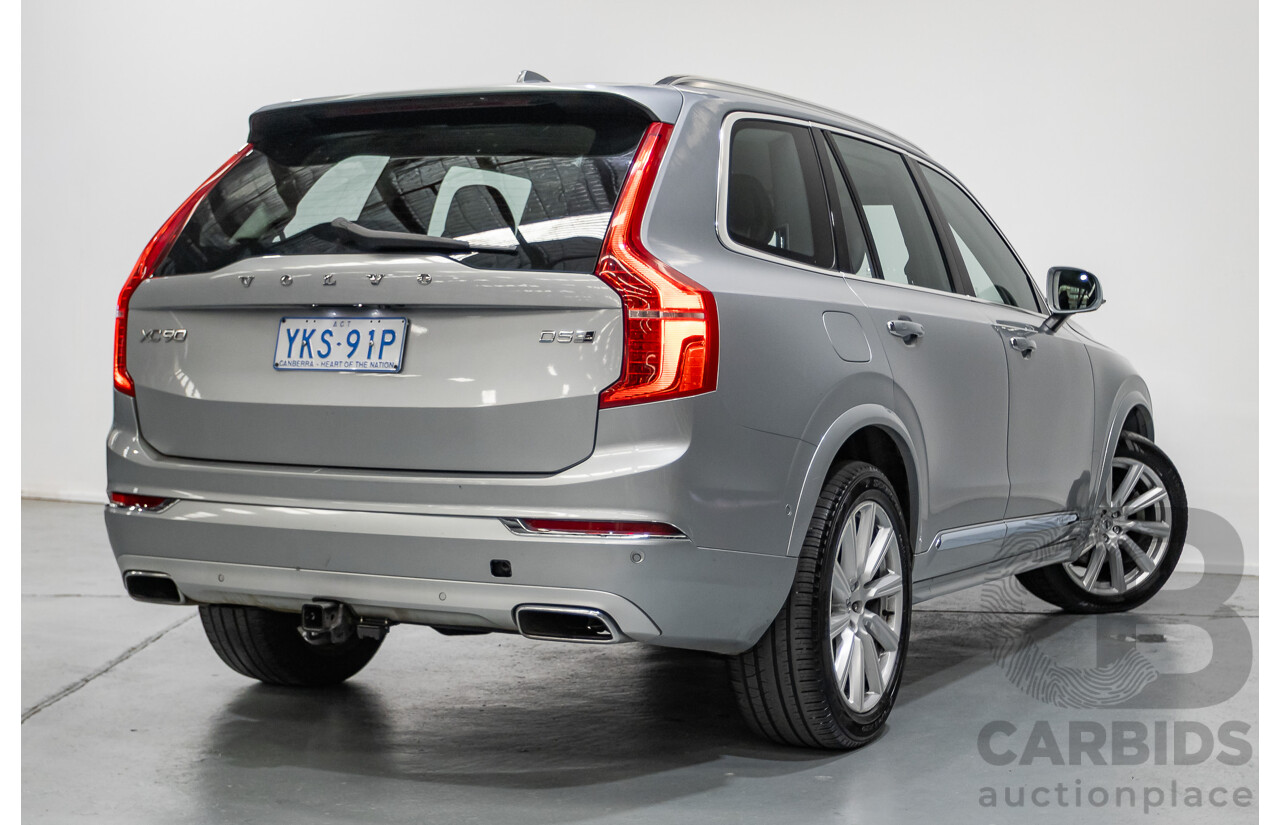 1/2016 Volvo XC90 D5 2.0 Inscription (AWD) 256 MY16 4D Wagon Electric Silver Metallic Twin Tubro Diesel 2.0L