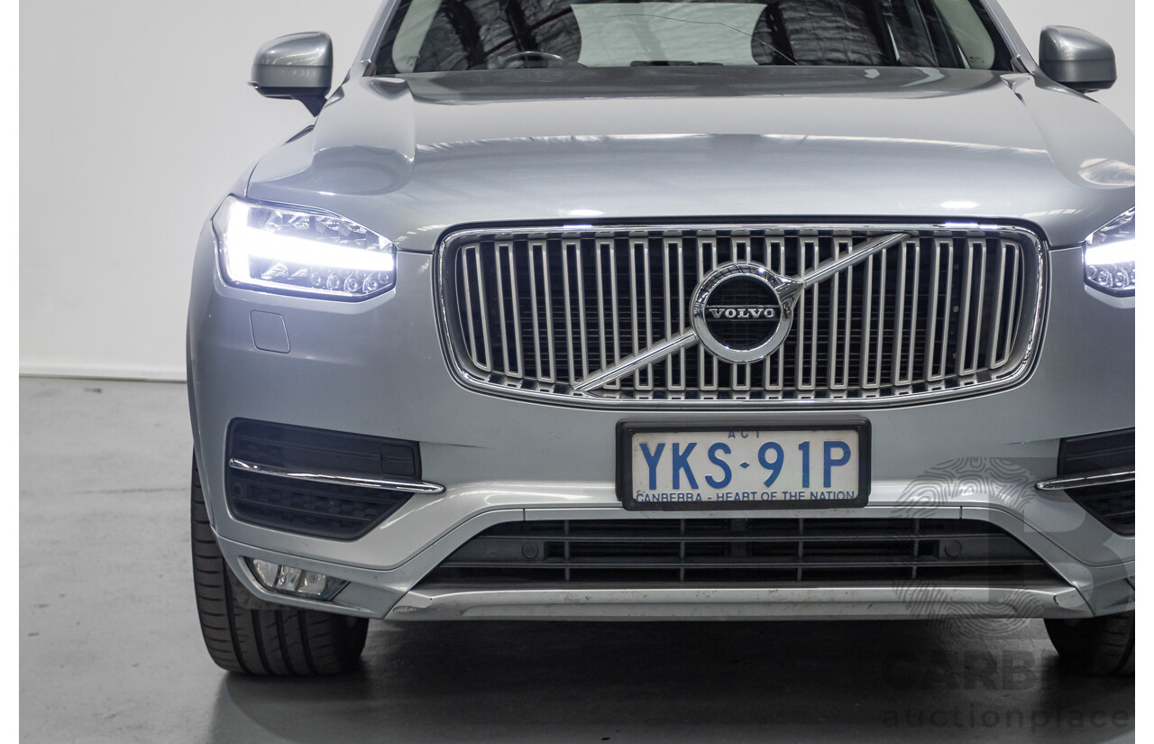 1/2016 Volvo XC90 D5 2.0 Inscription (AWD) 256 MY16 4D Wagon Electric Silver Metallic Twin Tubro Diesel 2.0L