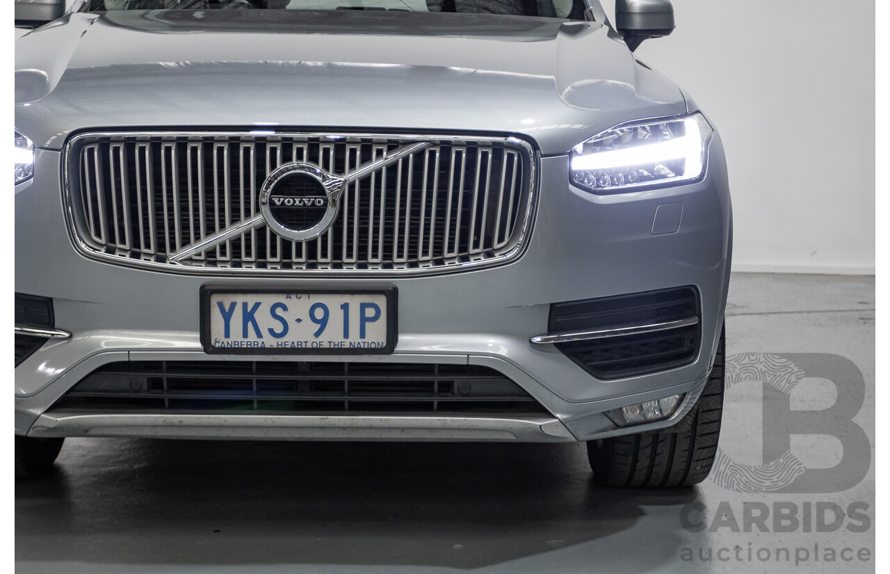 1/2016 Volvo XC90 D5 2.0 Inscription (AWD) 256 MY16 4D Wagon Electric Silver Metallic Twin Tubro Diesel 2.0L
