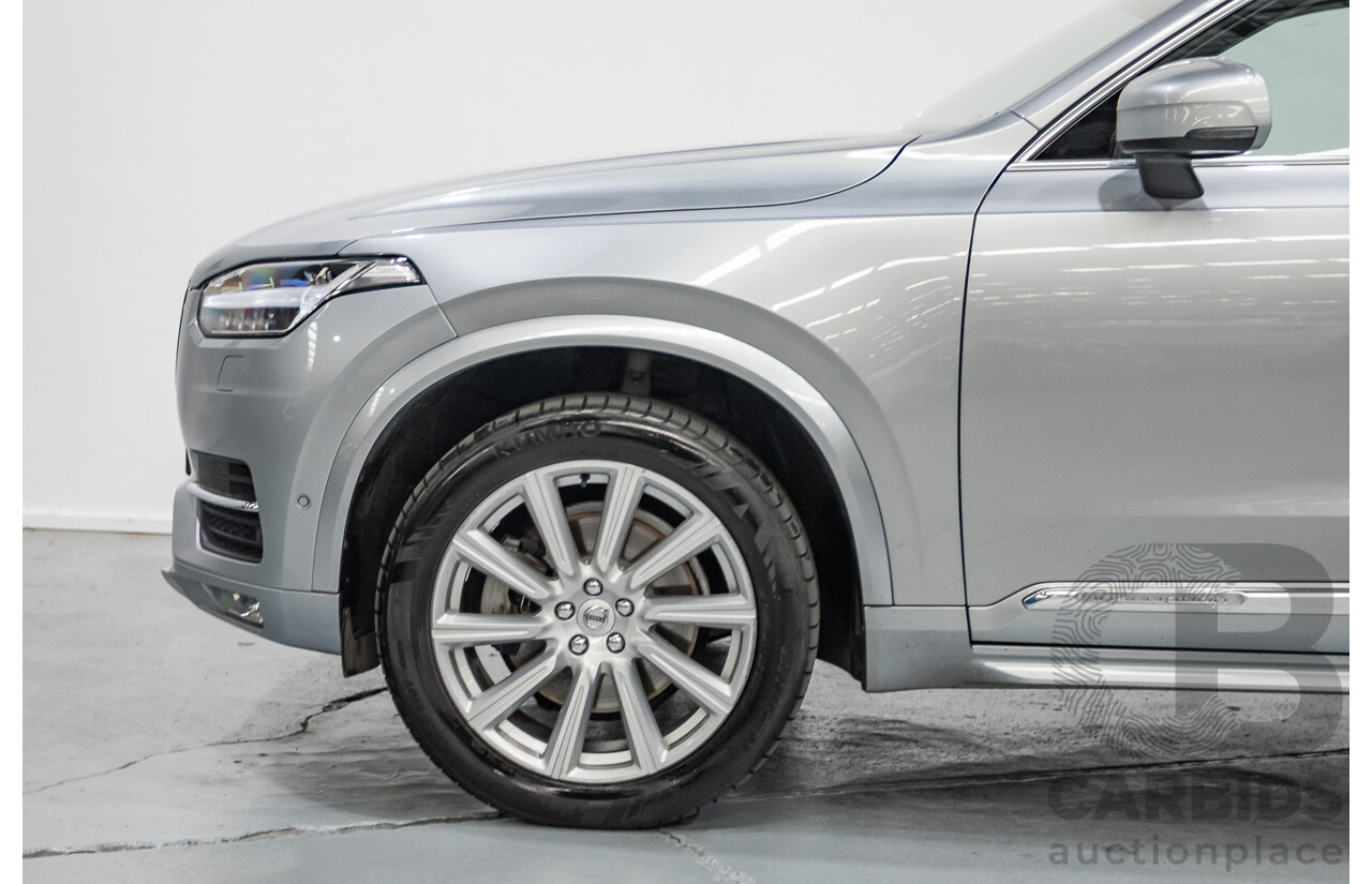 1/2016 Volvo XC90 D5 2.0 Inscription (AWD) 256 MY16 4D Wagon Electric Silver Metallic Twin Tubro Diesel 2.0L